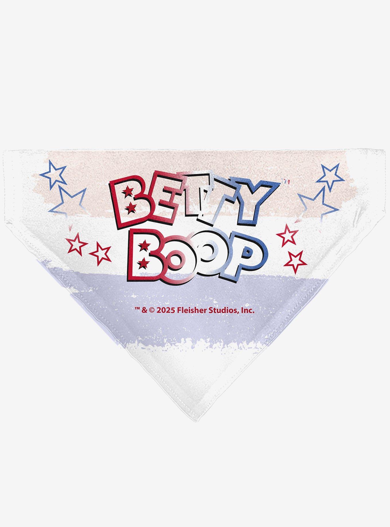 Betty Boop Americana Leg Kick Pose Slip On Collar Pet Bandana - Bandana Only
