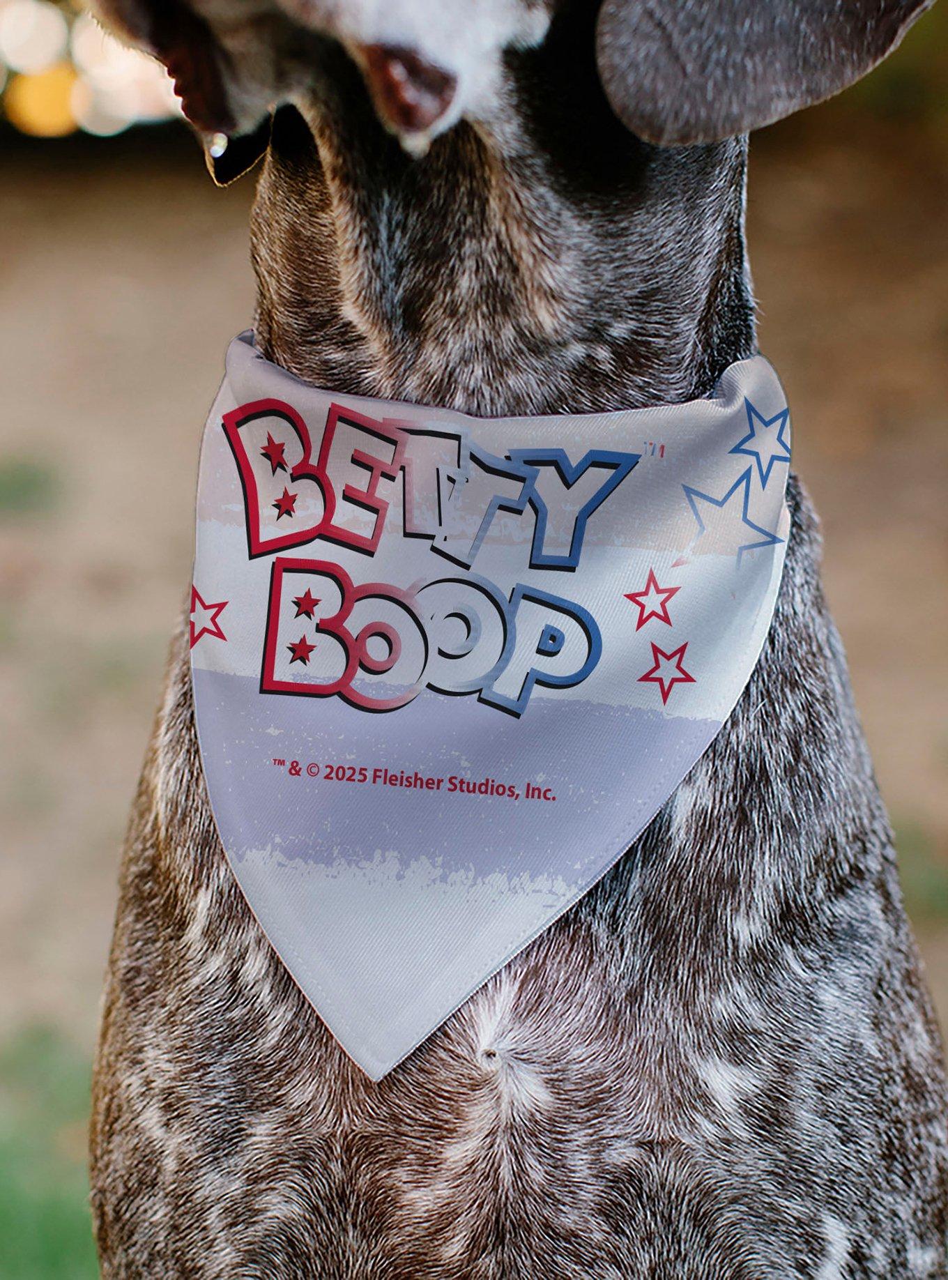 Betty Boop Americana Leg Kick Pose Slip On Collar Pet Bandana - Bandana Only, , alternate