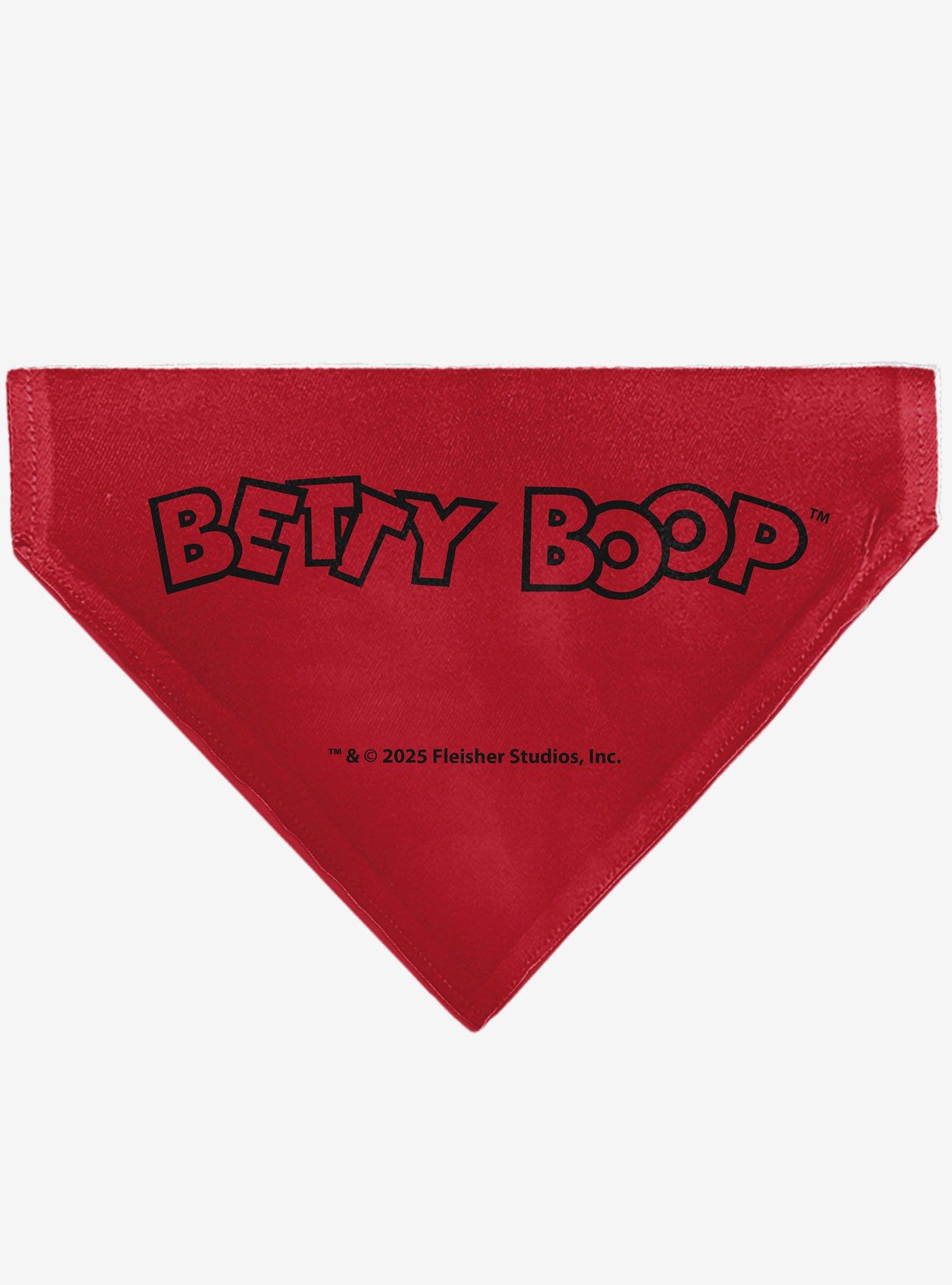 Betty Boop Americana Stars and Stripes Pose Slip On Collar Pet Bandana - Bandana Only