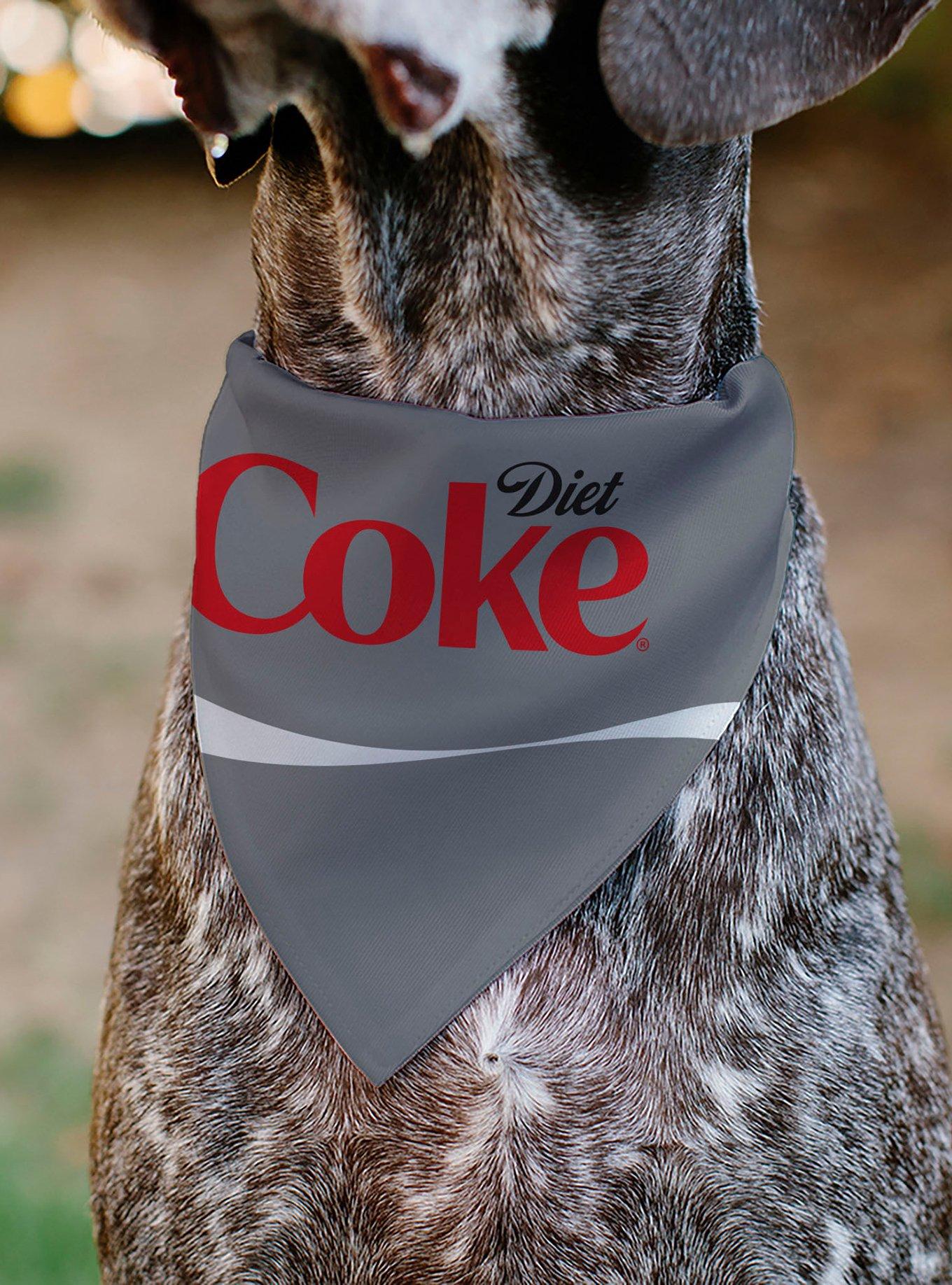 Coca-Cola Diet Coke Logo Slip On Collar Pet Bandana - Bandana Only, , alternate