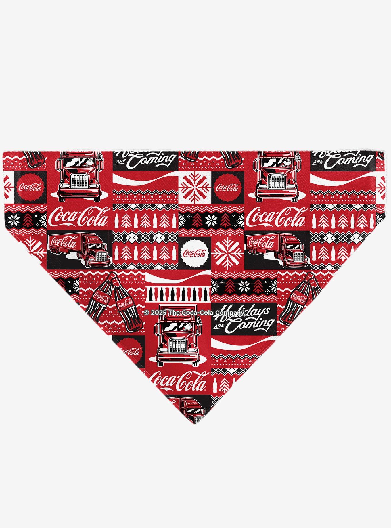 The Coca-Cola Company Coca Cola Holiday Sweater Slip On Collar Pet Bandana - Bandana Only, , hi-res