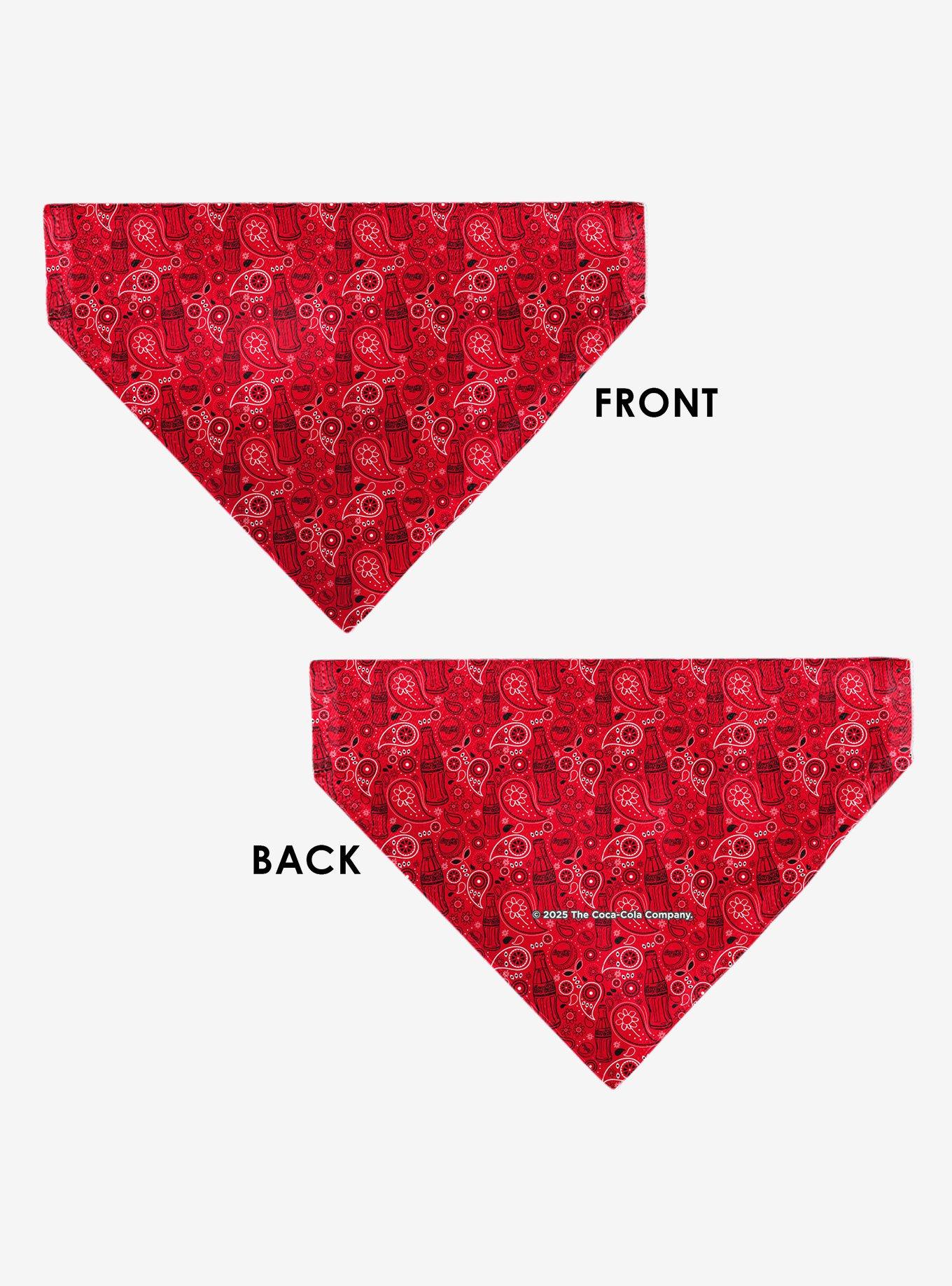 The Coca-Cola Company Coca Cola Icons Bandana Collage Slip On Collar Pet Bandana - Bandana Only, , alternate