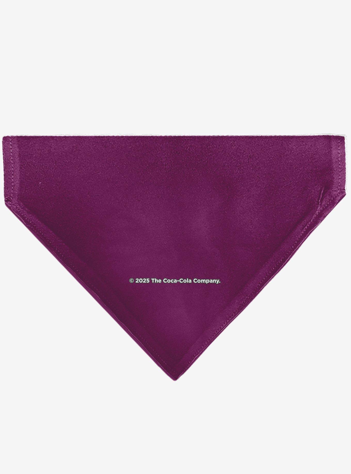 Coca-Cola Cherry Coke Wave Logo Burgundy Slip On Collar Pet Bandana - Bandana Only, , hi-res