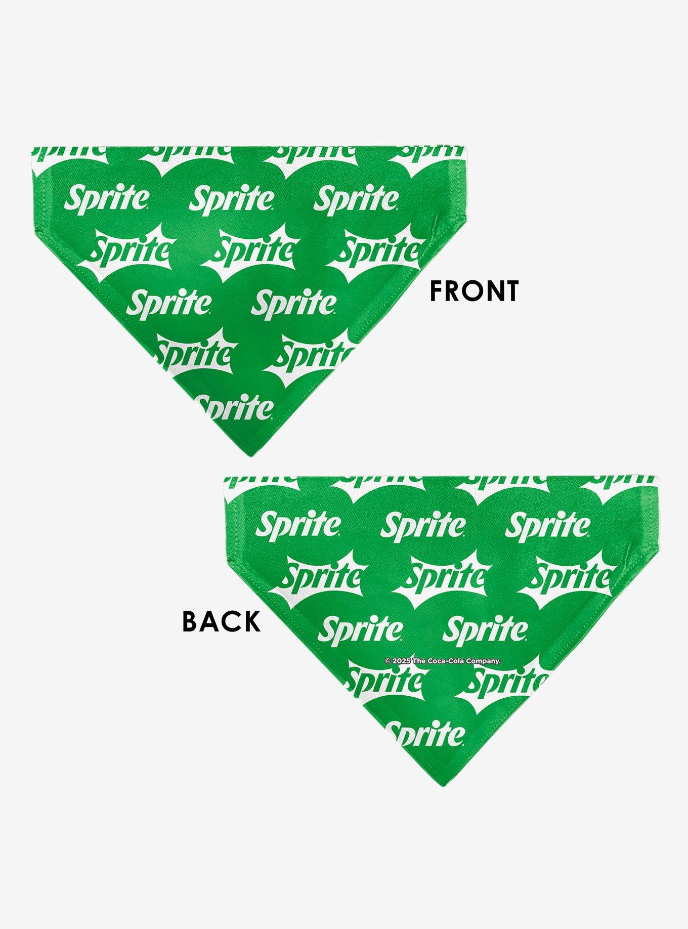 The Coca-Cola Company Sprite Logo Repeat Slip On Collar Pet Bandana - Bandana Only, , alternate