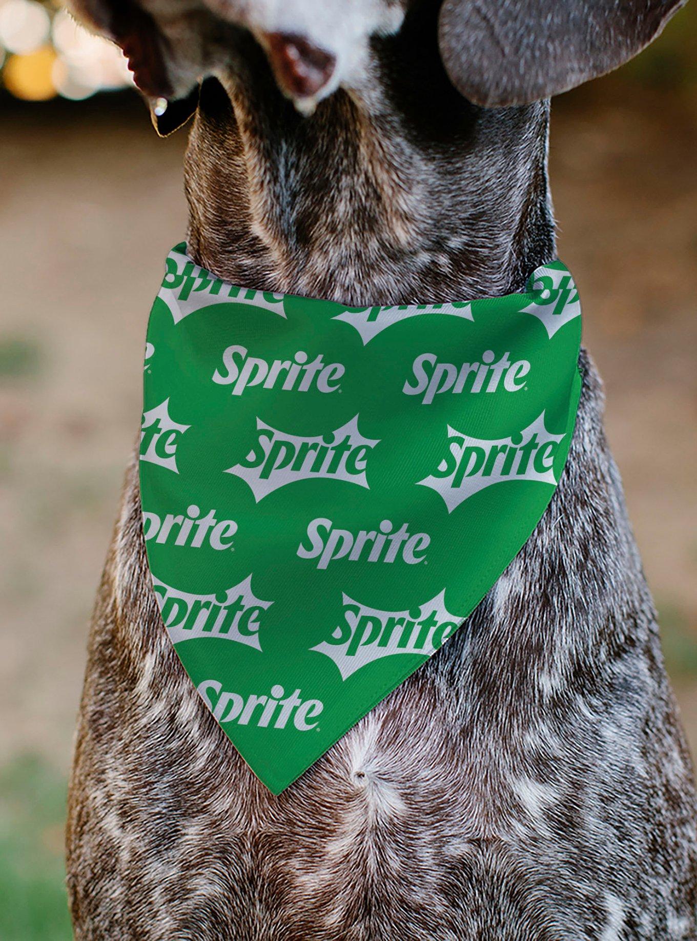The Coca-Cola Company Sprite Logo Repeat Slip On Collar Pet Bandana - Bandana Only, , alternate