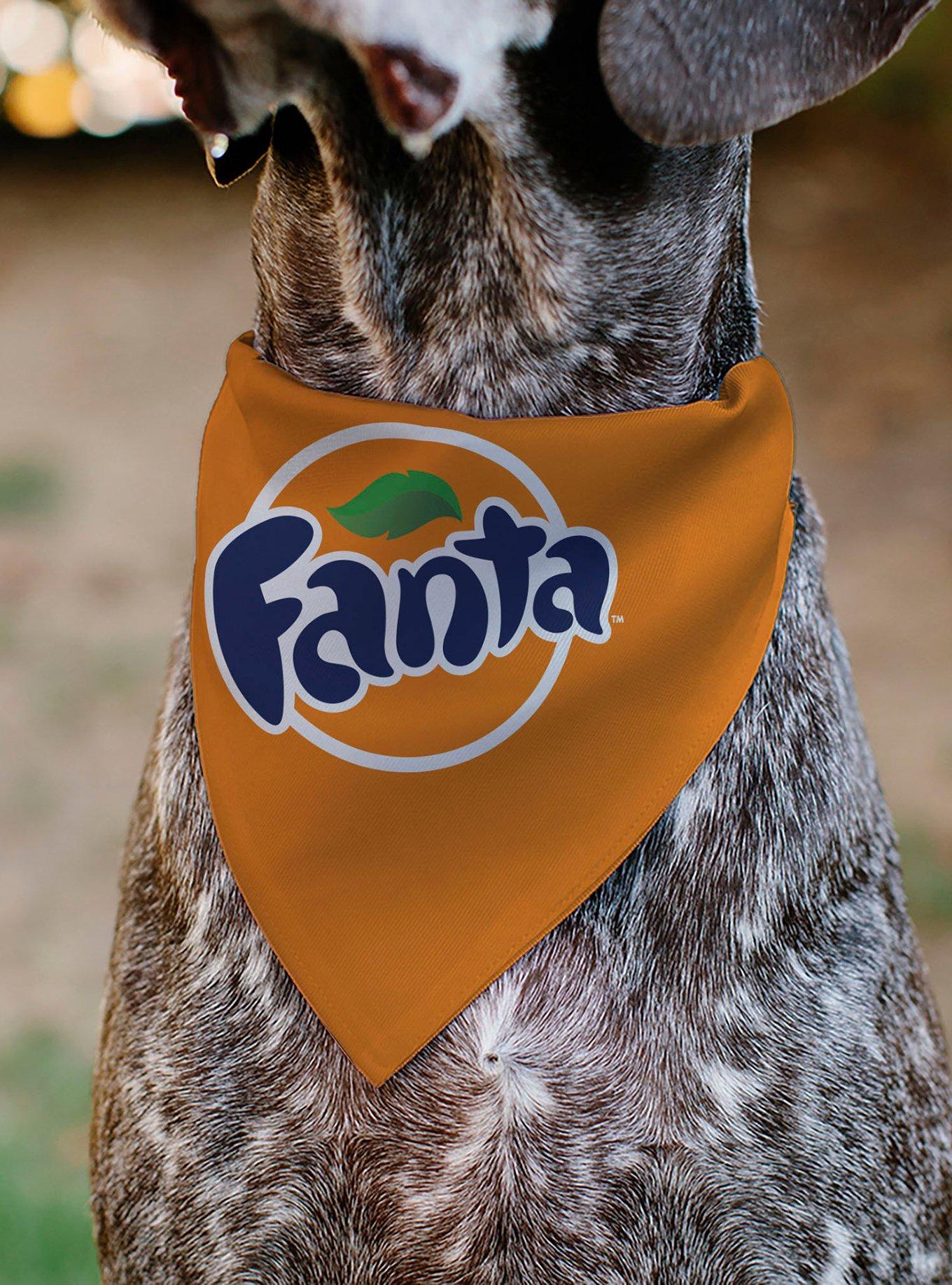 The Coca-Cola Company Fanta Round Logo Slip On Collar Pet Bandana - Bandana Only, , alternate