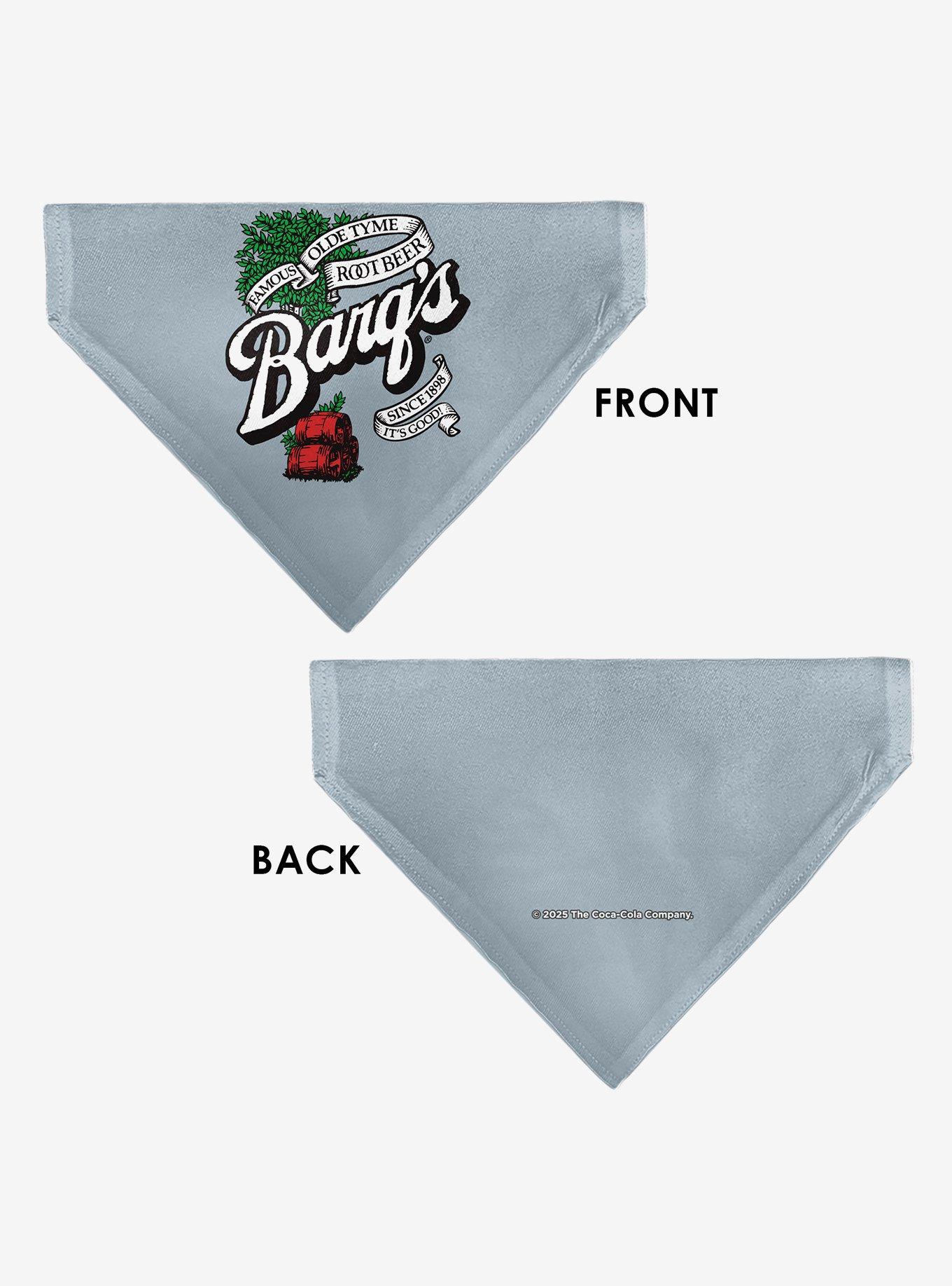 Coca-Cola Barqs Old Tyme Root Beer Barrels Logo Slip On Collar Pet Bandana - Bandana Only, , alternate