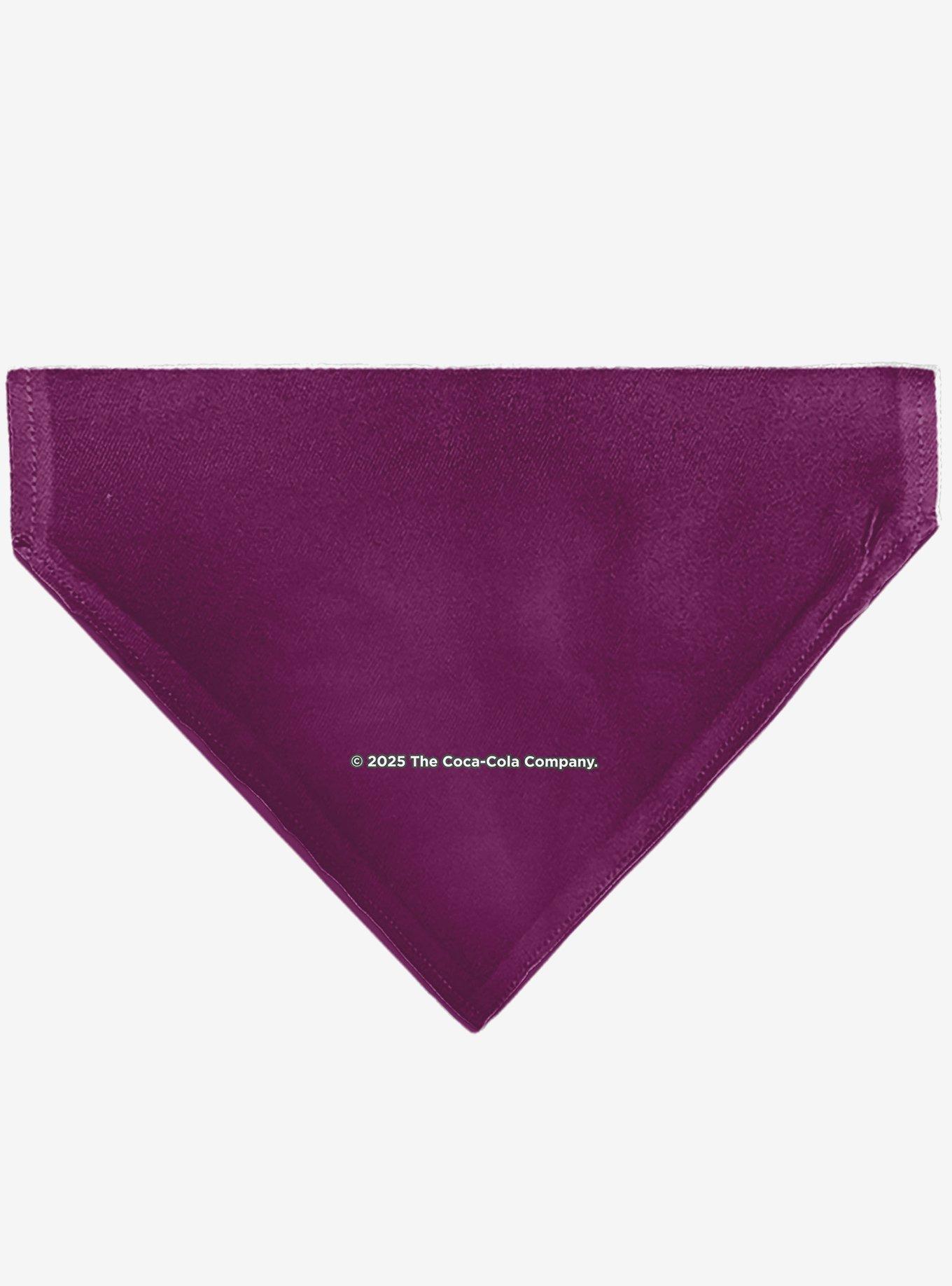 Coca-Cola Cherry Coke Cherry Logo Burgundy Slip On Collar Pet Bandana - Bandana Only, , hi-res