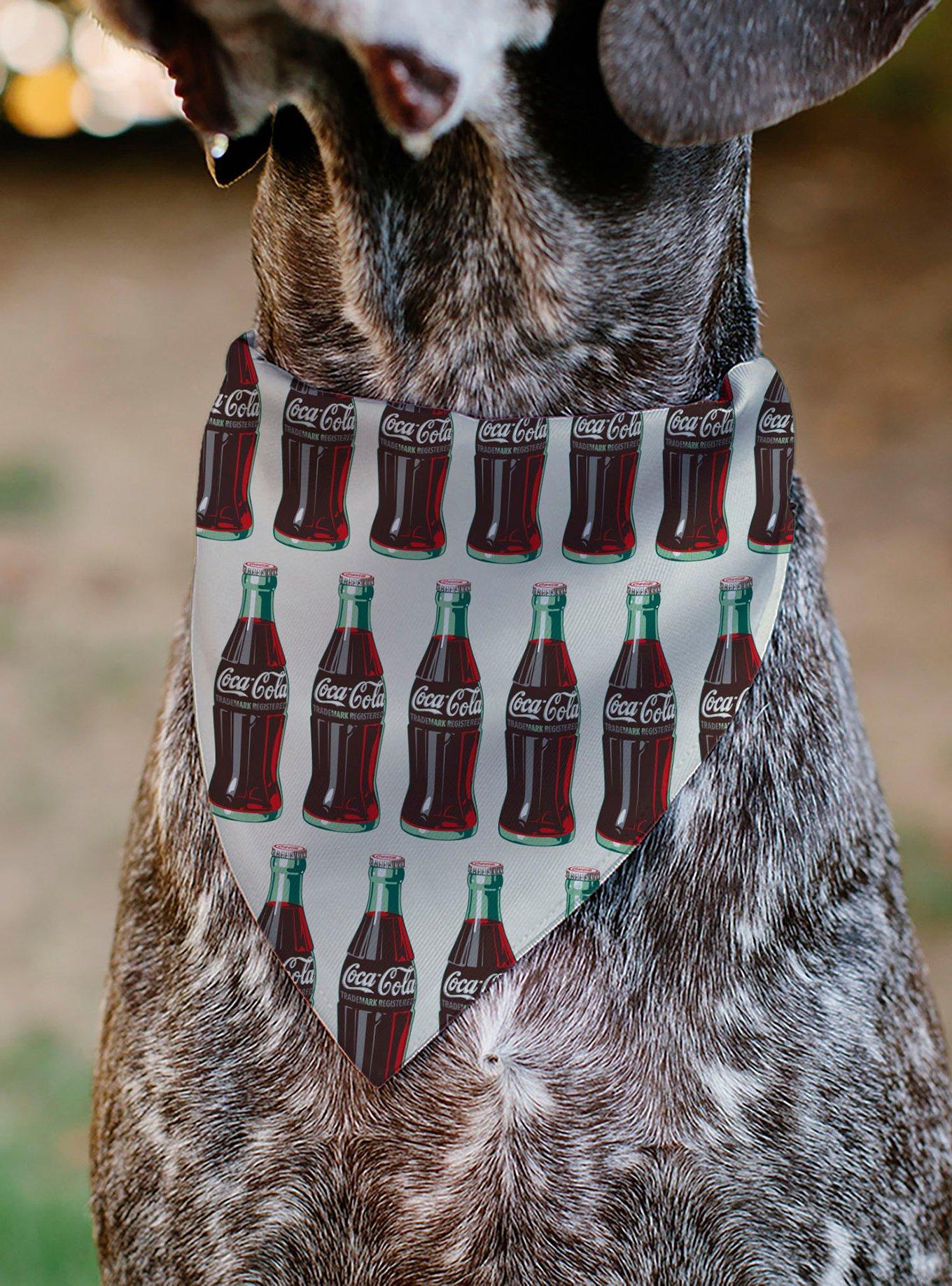 Coca-Cola Glass Bottles Collage Slip On Collar Pet Bandana - Bandana Only, , alternate