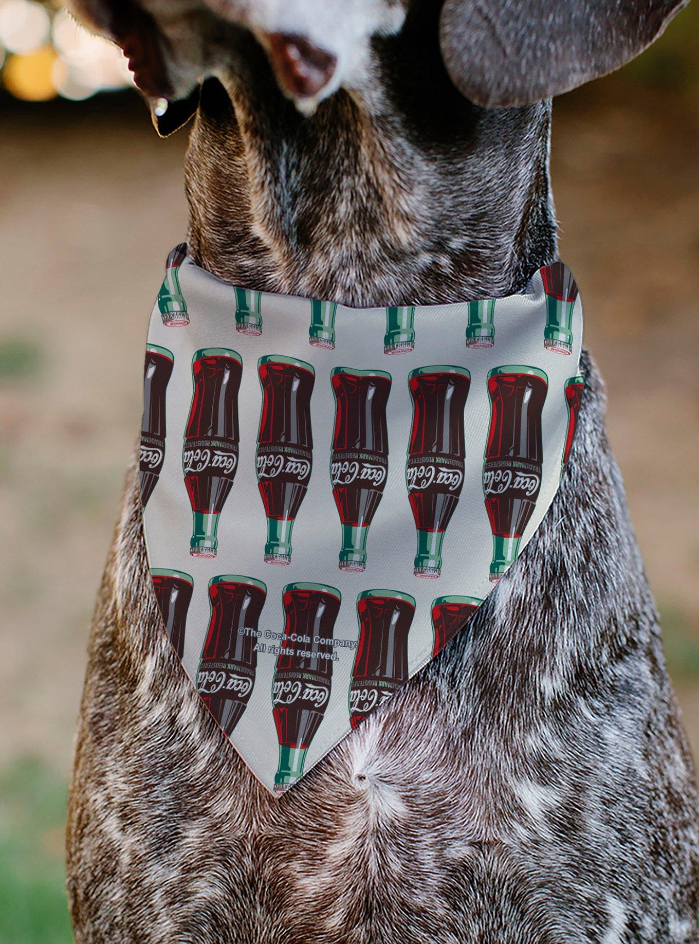 Coca-Cola Glass Bottles Collage Slip On Collar Pet Bandana - Bandana Only, , alternate