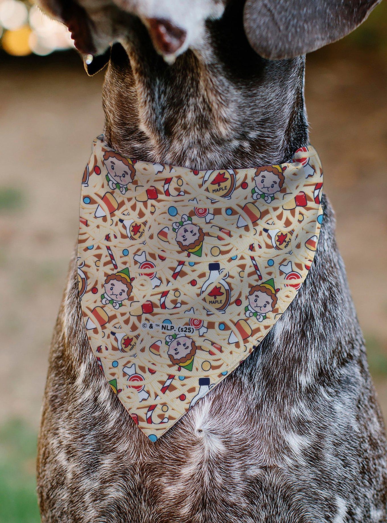 Elf Treat Everyday Like Christmas Buddy & Friends Slip On Collar Pet Bandana - Bandana Only