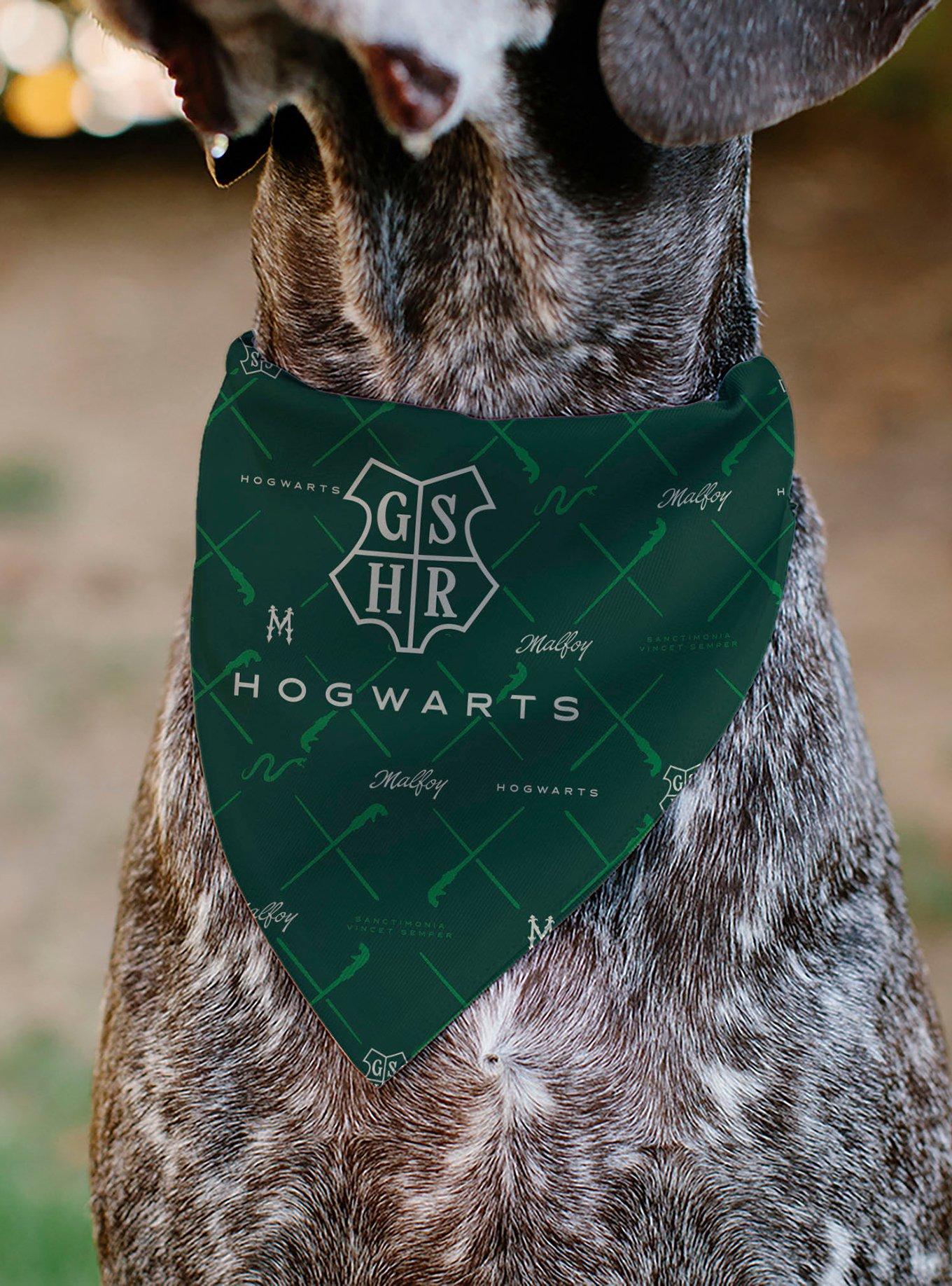 Harry Potter Hogwarts Malfoy Monogram Slip On Collar Pet Bandana - Bandana Only