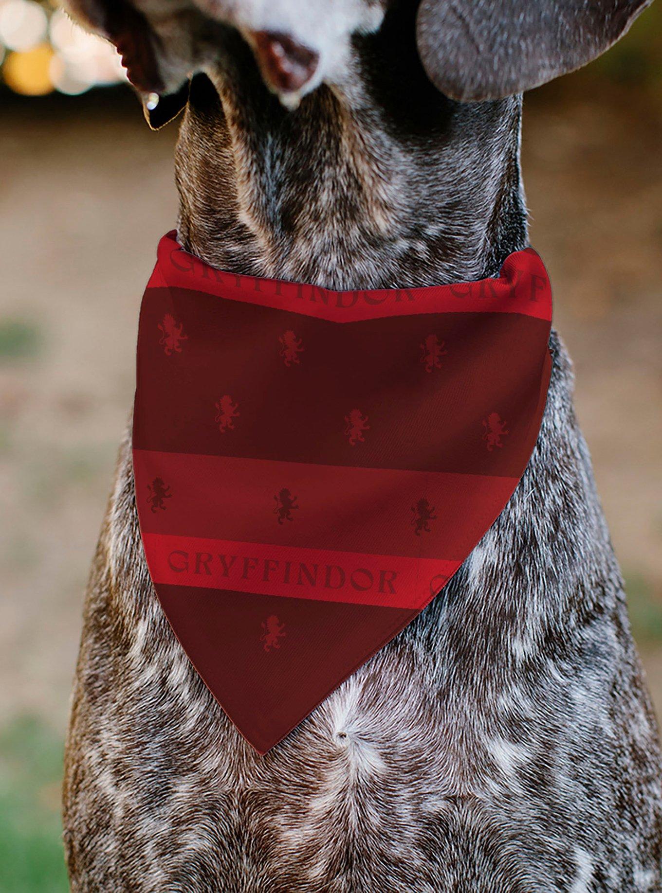 Harry Potter Gryffindor Traits Banner and Icons Slip On Collar Pet Bandana - Bandana Only, , alternate
