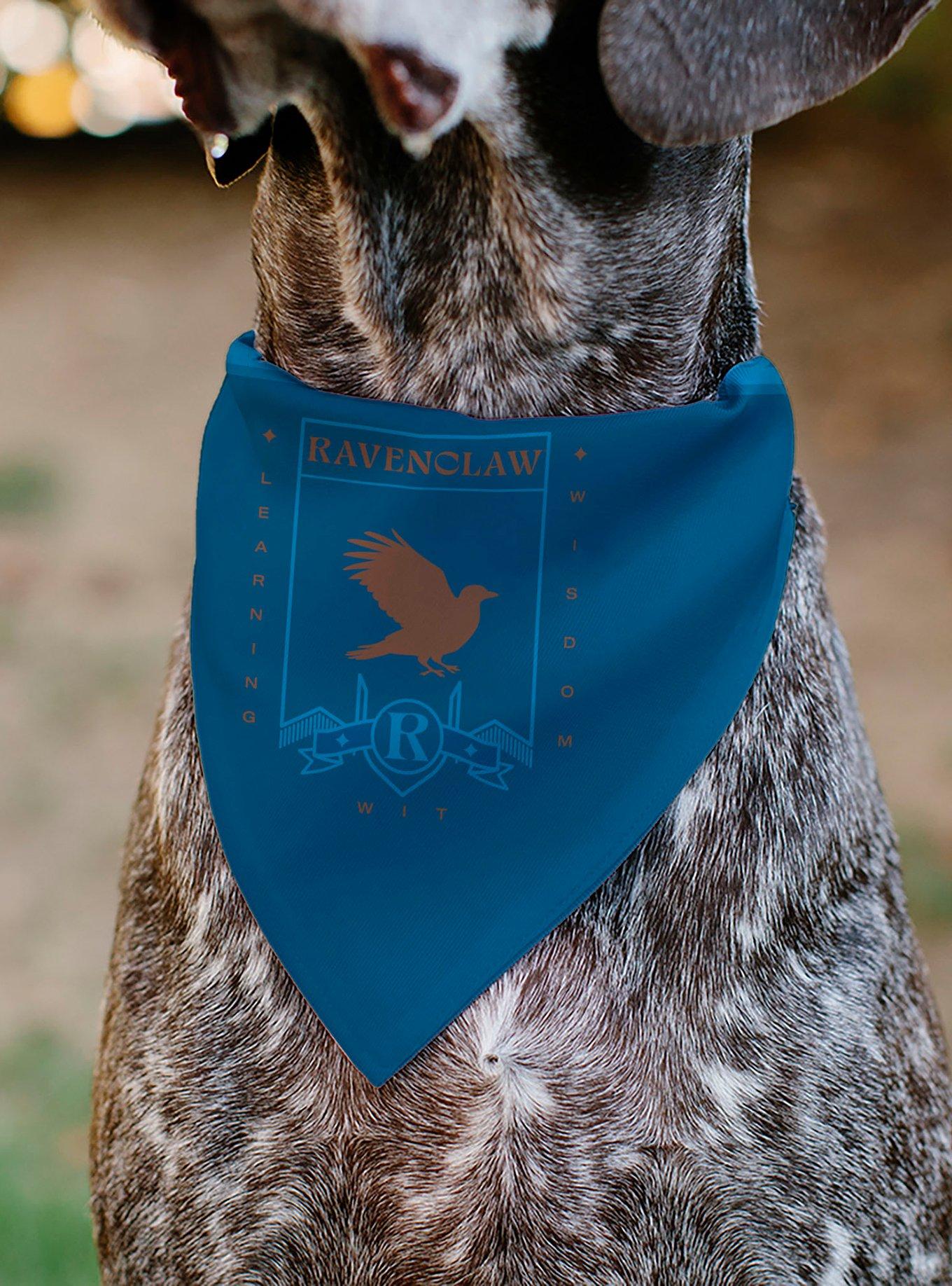 Harry Potter Ravenclaw Traits Banner and Icons Slip On Collar Pet Bandana - Bandana Only, , alternate