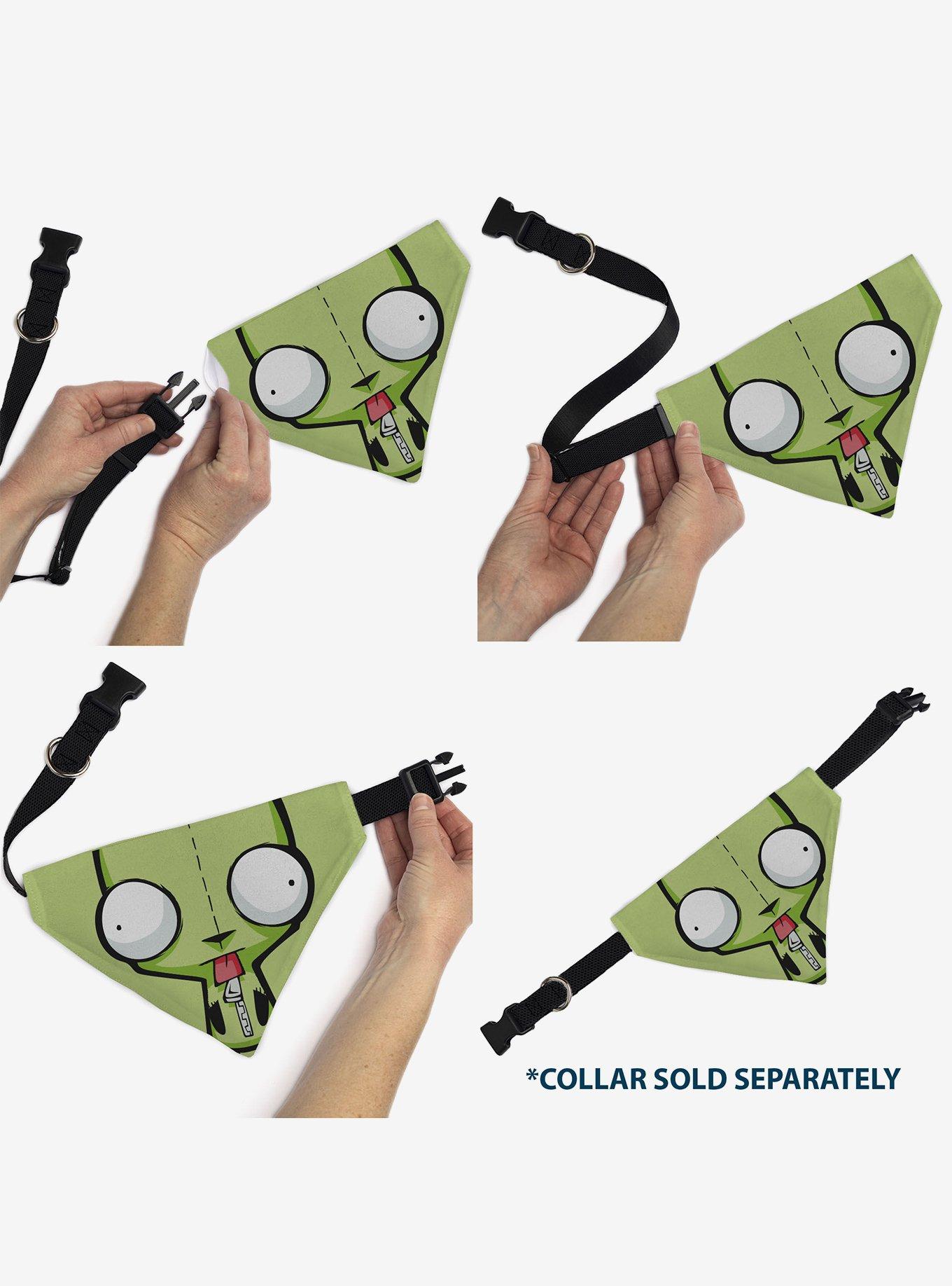 Invader Zim Invader Zim Gir Full Body Pose Close Up Slip On Collar Pet Bandana - Bandana Only, , alternate