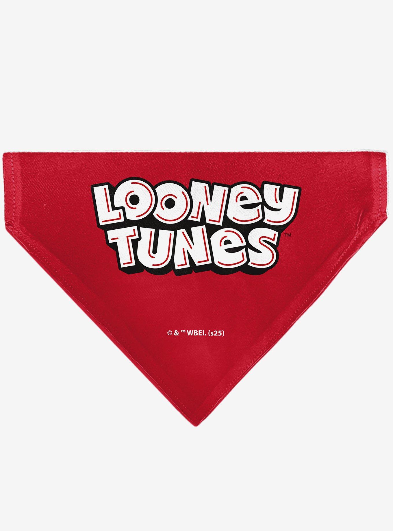Looney Tunes Five Character Target Close Up Pose Slip On Collar Pet Bandana - Bandana Only, , hi-res