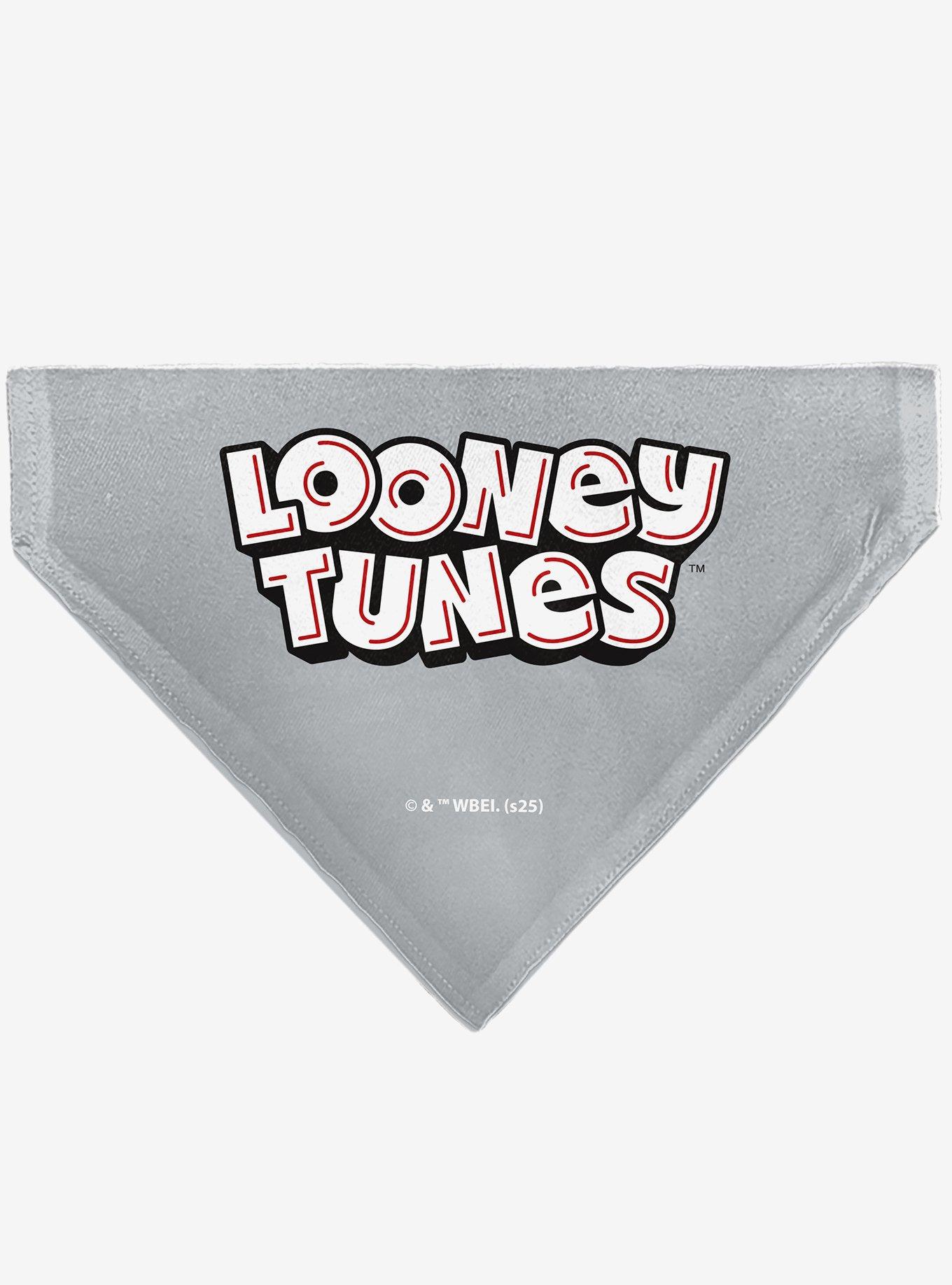 Looney Tunes Seven Character Running Pose Slip On Collar Pet Bandana - Bandana Only, , hi-res