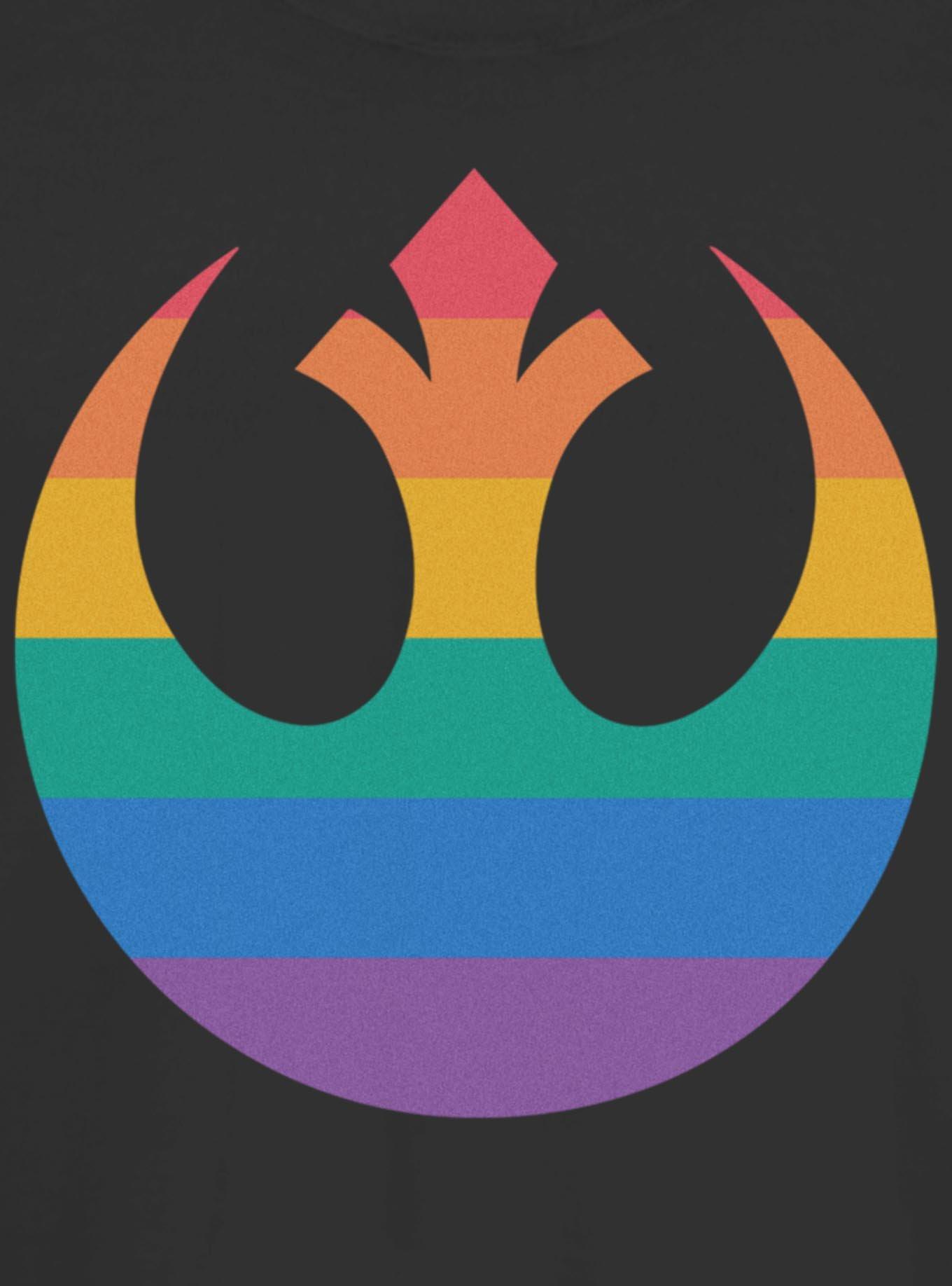 Star Wars Rebel Alliance Pride Rainbow Girls T-Shirt, , hi-res