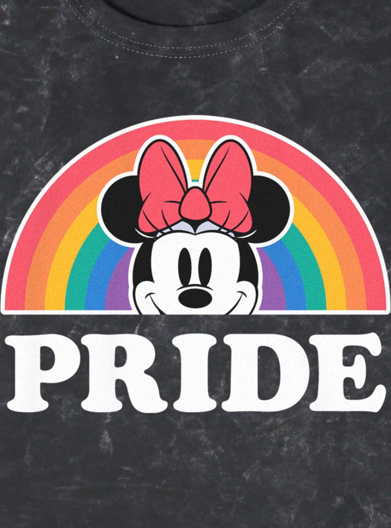 Disney Minnie Mouse Pride Rainbow Mineral Wash T-Shirt, , hi-res