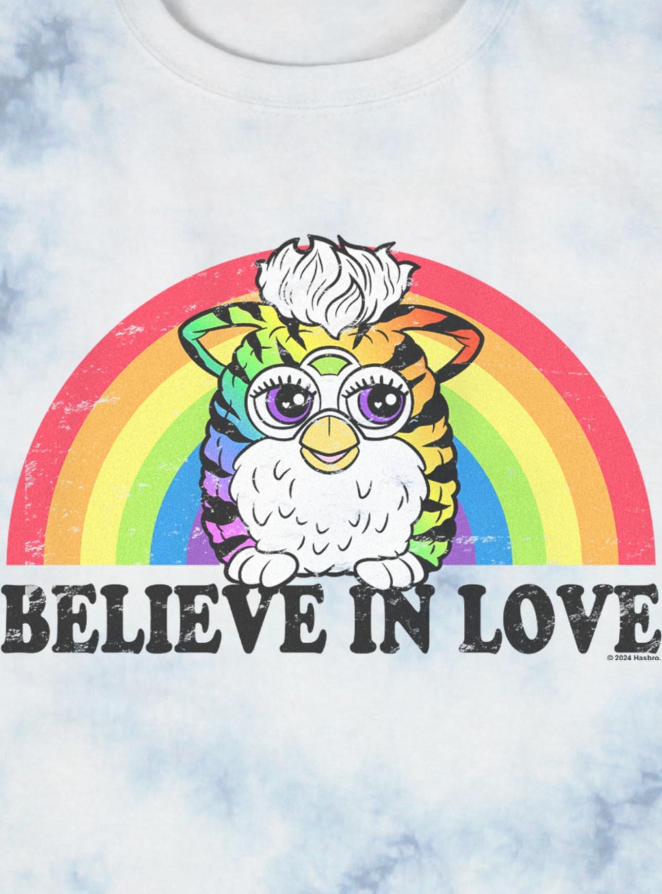 Furby Believe In Love Tie-Dye T-Shirt, , hi-res