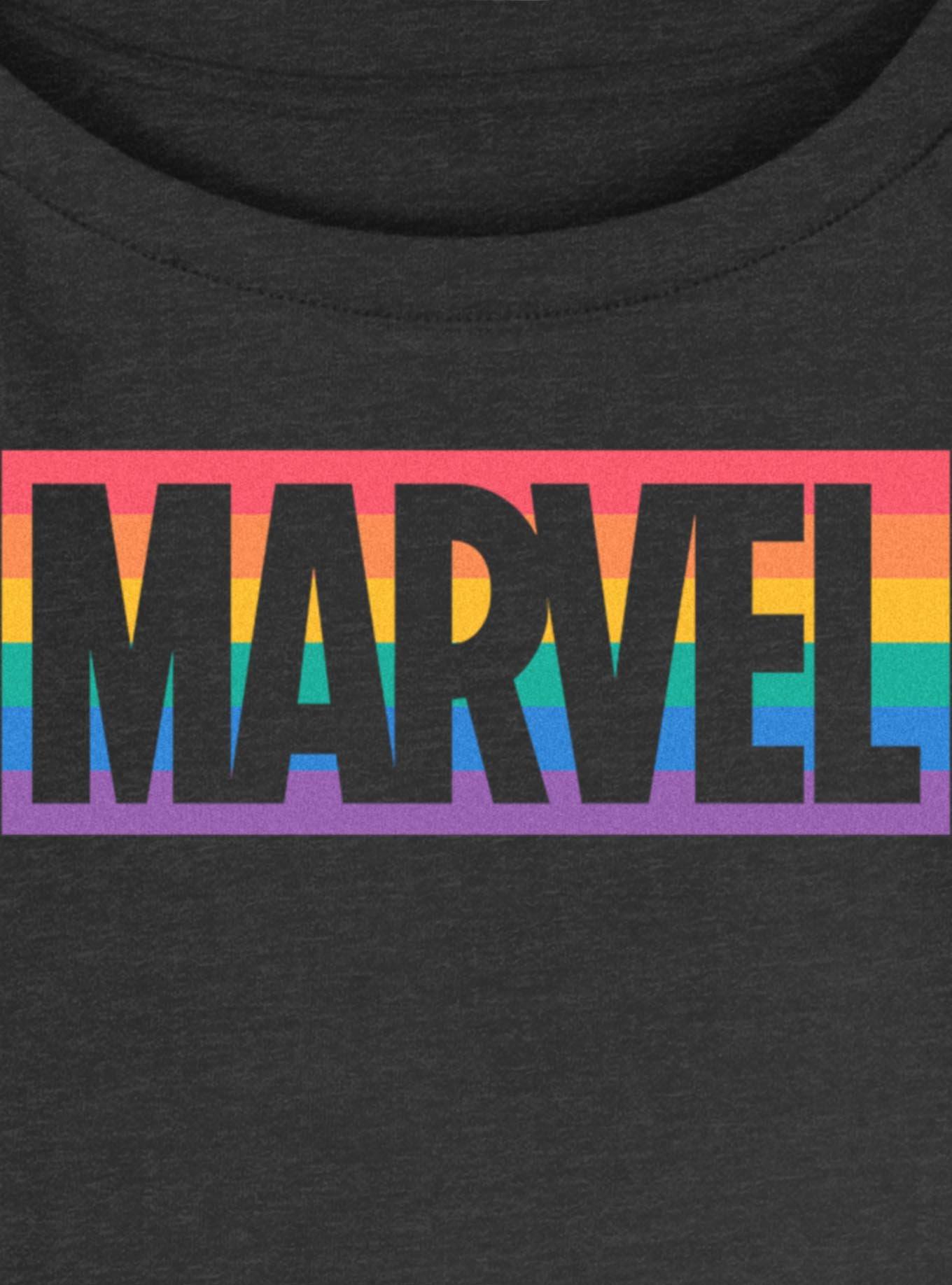 Marvel Pride Color Logo Girls Slouchy Sweatshirt, , hi-res