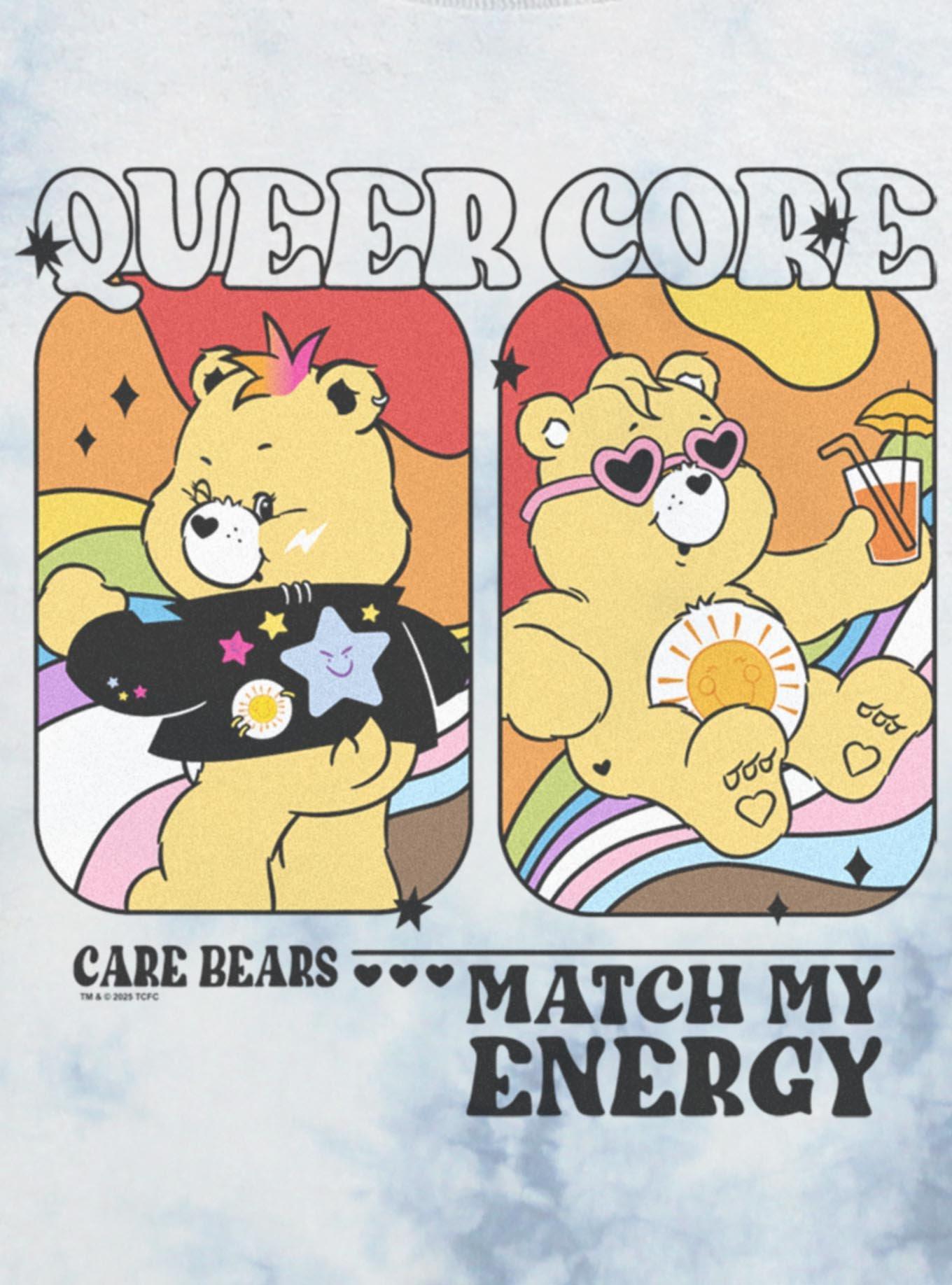 Care Bears Queer Core Girls Tie-Dye Crop T-Shirt, , hi-res