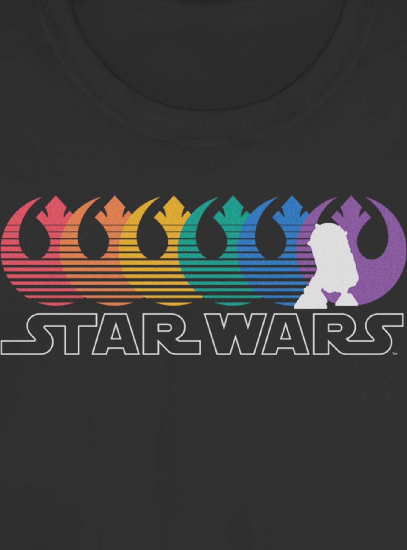 Star Wars Rebel Alliance Pride Rainbow Girls T-Shirt, , hi-res
