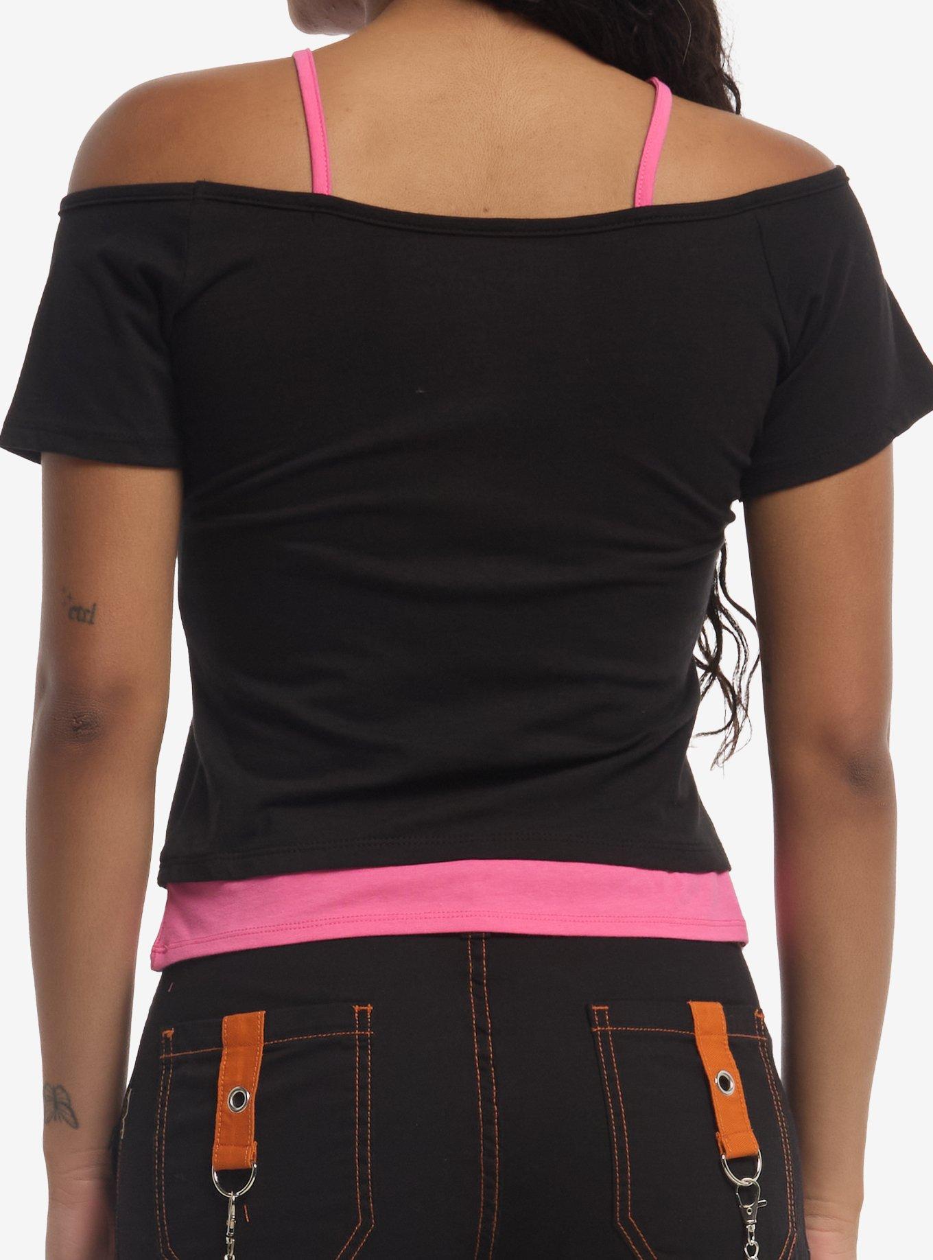 Hello Kitty And Friends Halloween Costumes Girls Cold-Shoulder Top, PINK, alternate - view 3