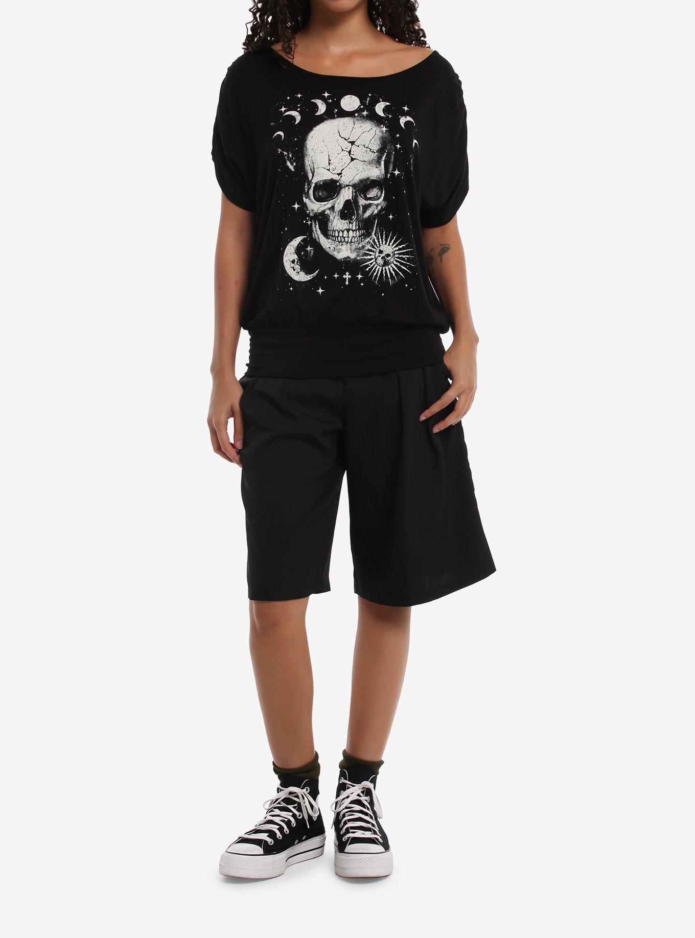 Skull Celestial Dolman Girls Top, , hi-res