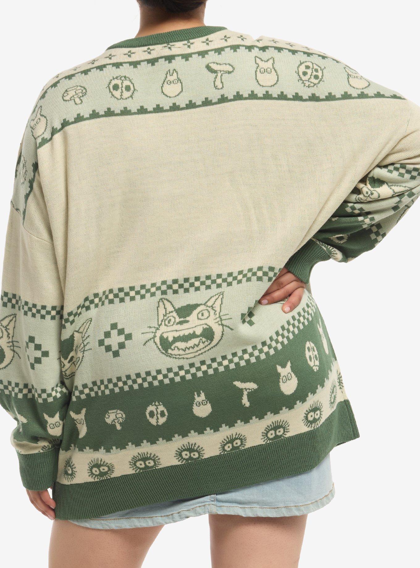Studio Ghibli&reg; My Neighbor Totoro Fair Isle Girls Sweater Plus Size, MULTI, alternate - view 3