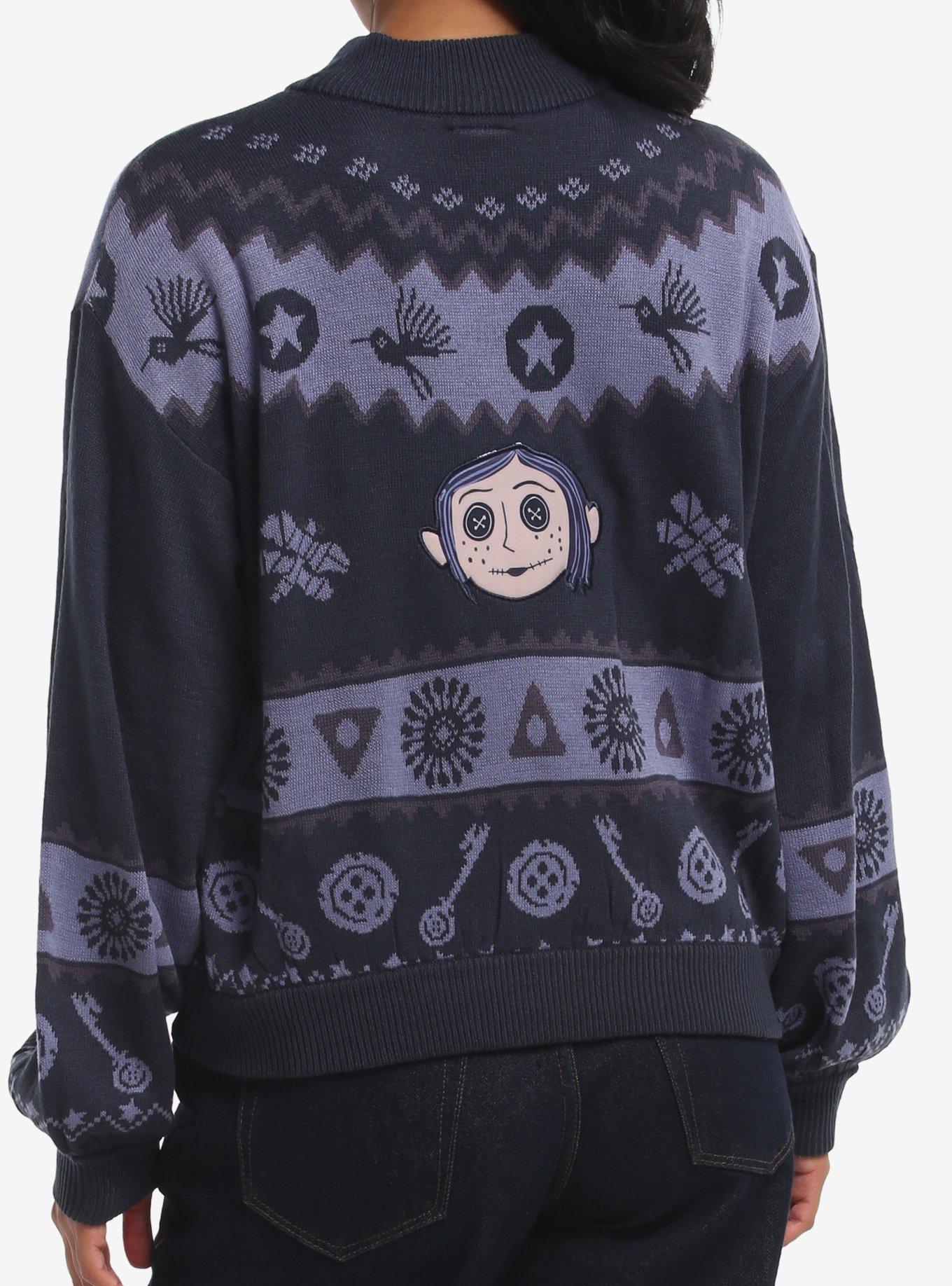 Coraline Fair Isle Icons Girls Sweater, MULTI, alternate - view 3