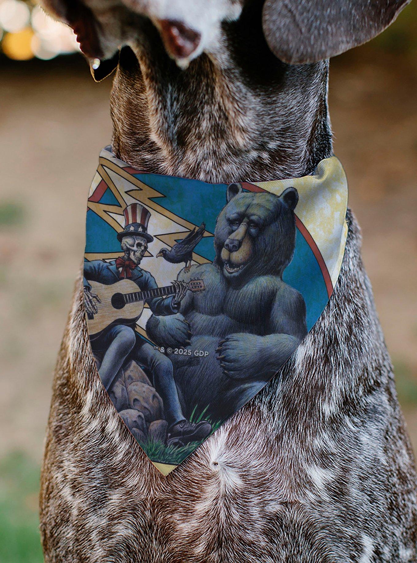 Grateful Dead Daves Picks Volume Five Truman UCLA Cover Slip On Collar Pet Bandana - Bandana Only, , alternate