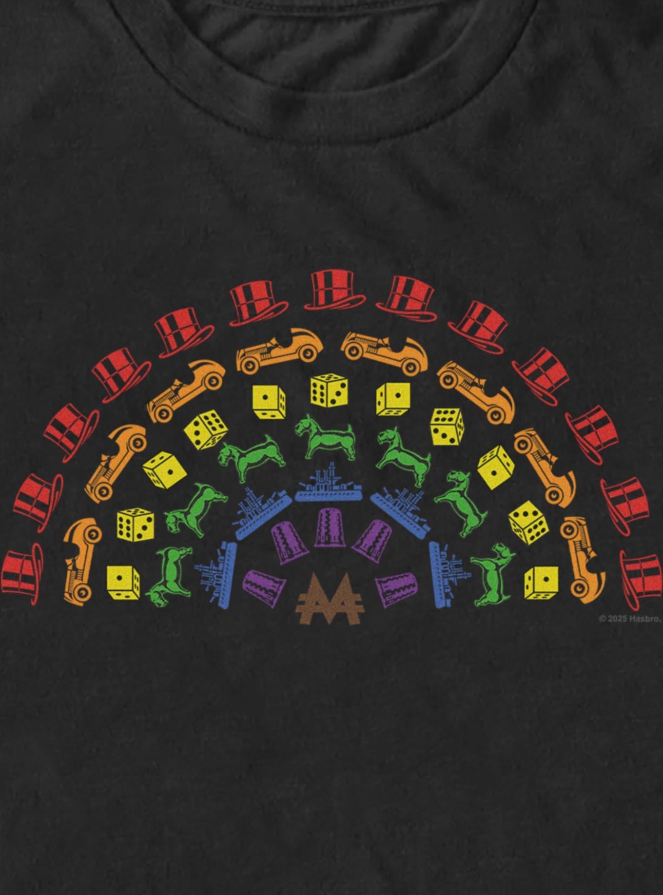 Monopoly Colorful Pride Rainbow Game Icons T-Shirt, , hi-res