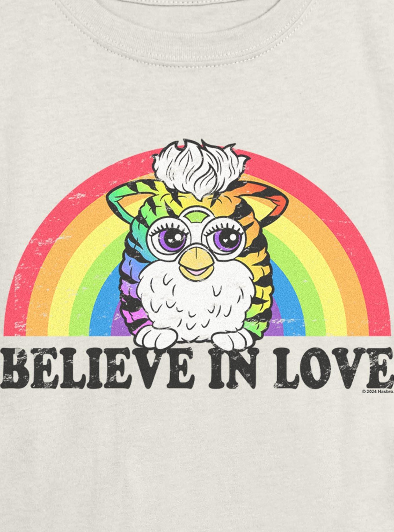 Furby Believe In Love Girls Skimmer T-Shirt, , hi-res