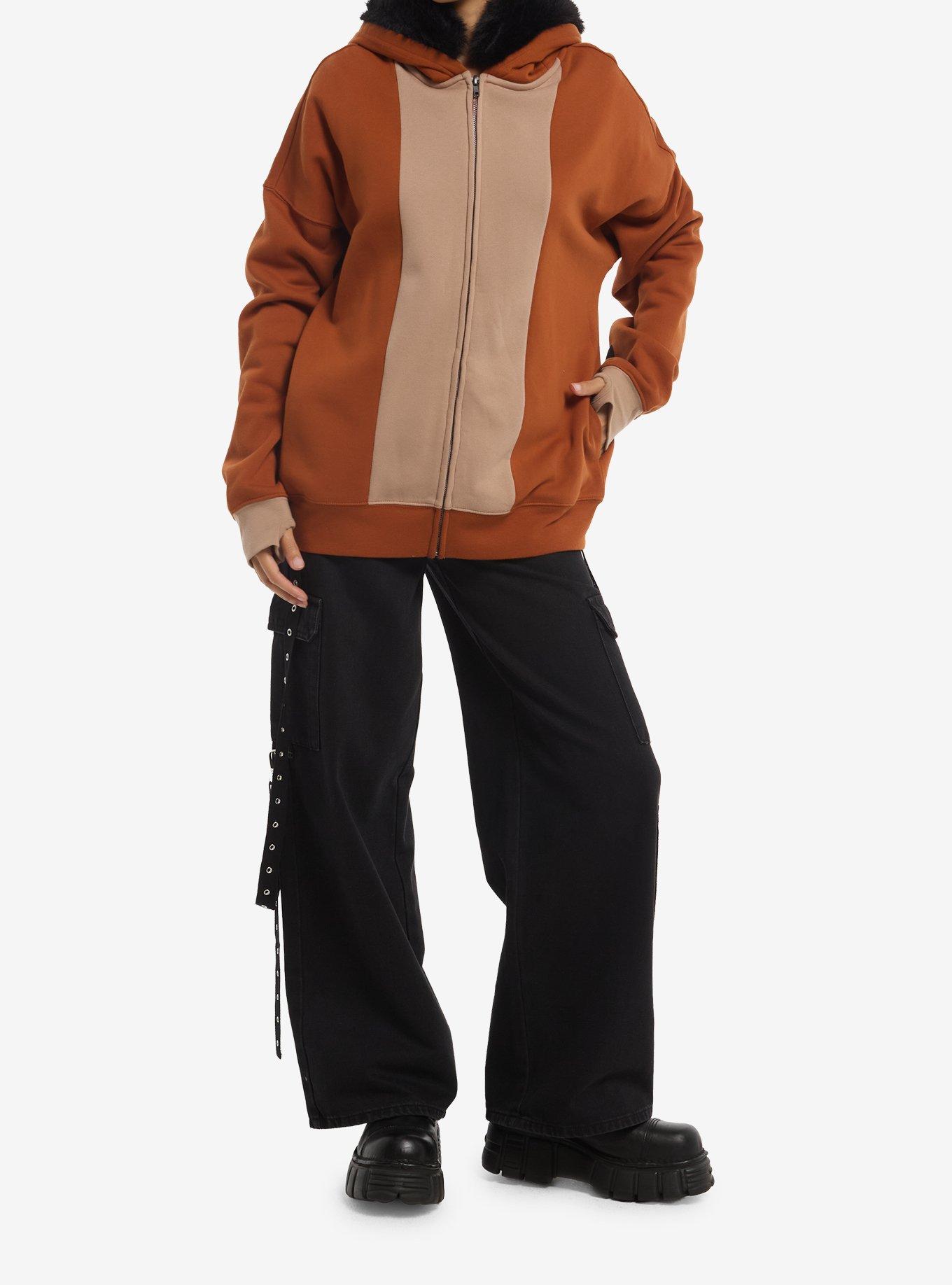 Disney The Lion King Scar Fur Trim Girls Hoodie, MULTI, alternate - view 3