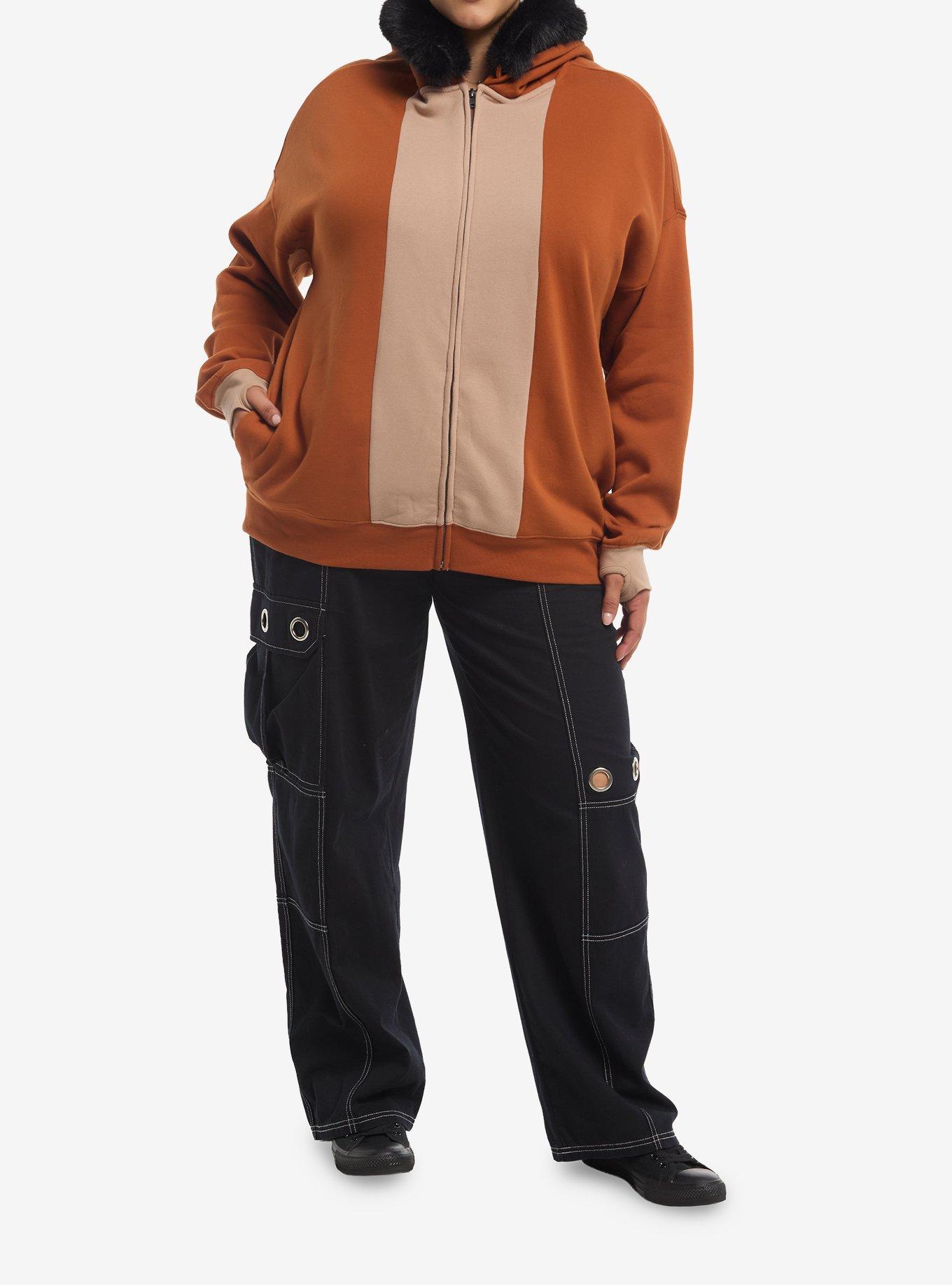 Disney The Lion King Scar Fur Trim Girls Hoodie Plus Size, MULTI, alternate - view 3