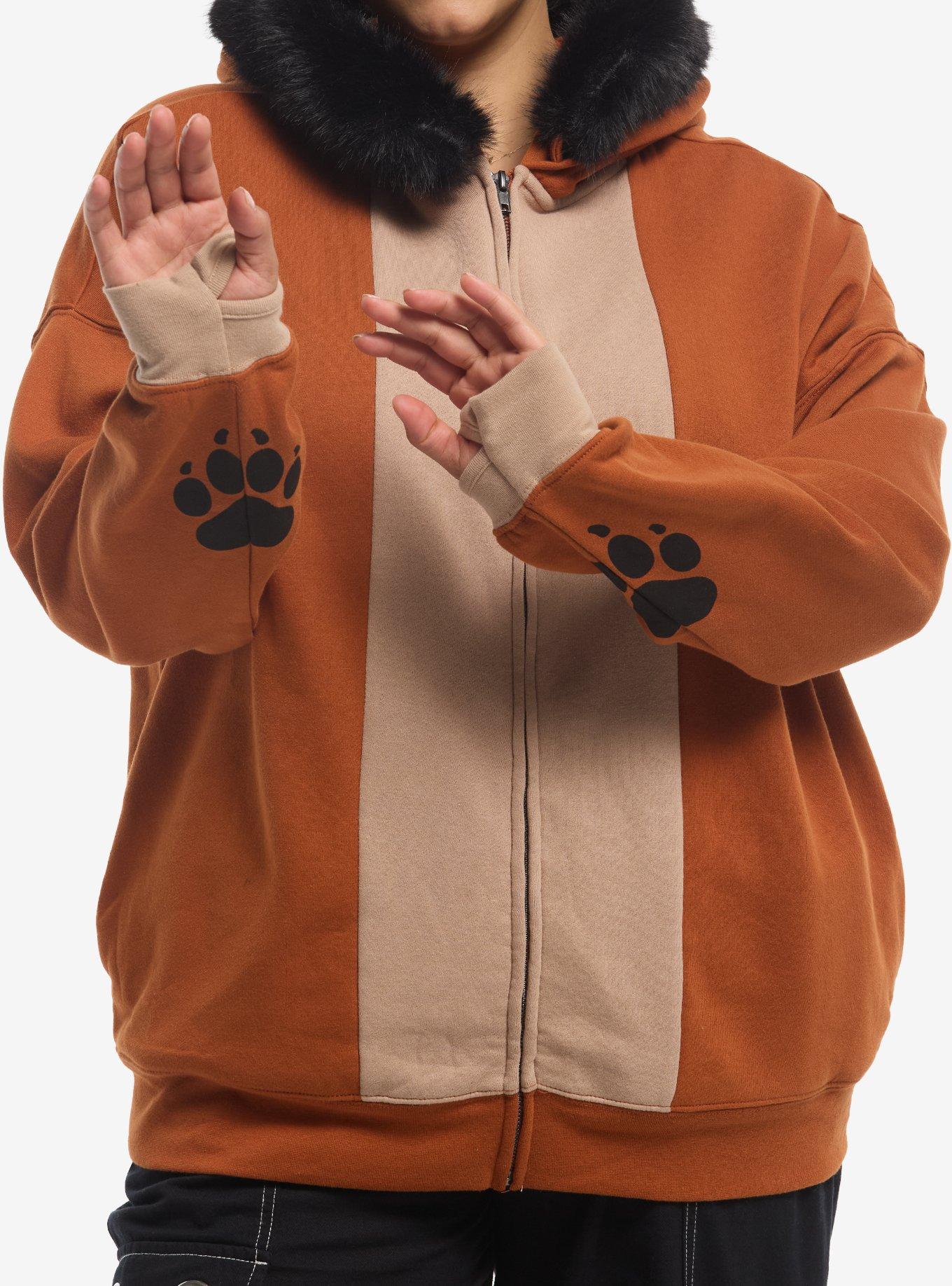 Disney The Lion King Scar Fur Trim Girls Hoodie Plus Size, MULTI, alternate - view 4