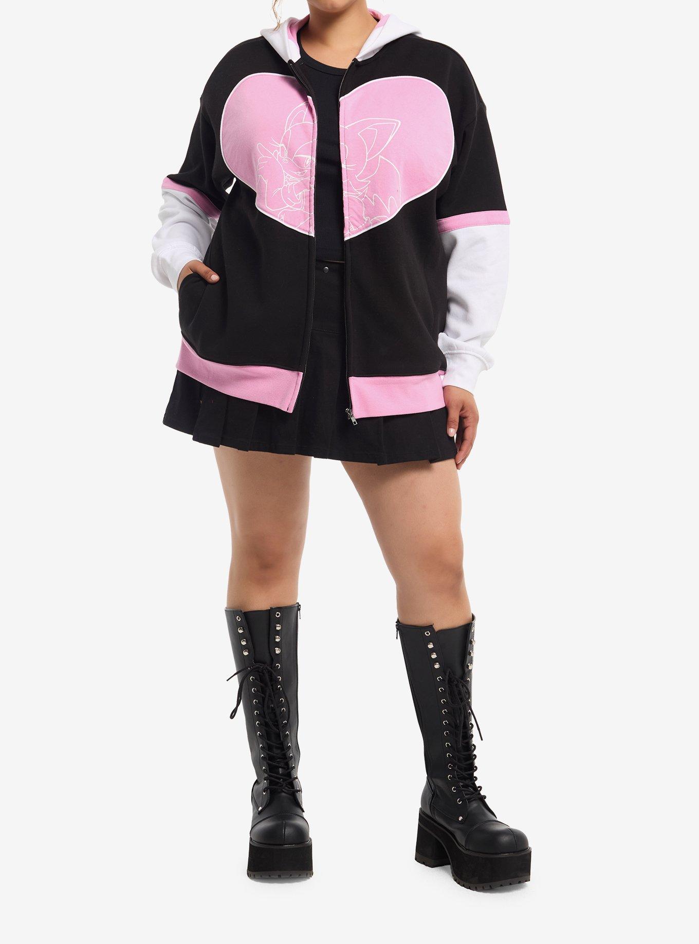 Sonic The Hedgehog Rouge Cosplay Girls Hoodie Plus Size, MULTI, alternate - view 3