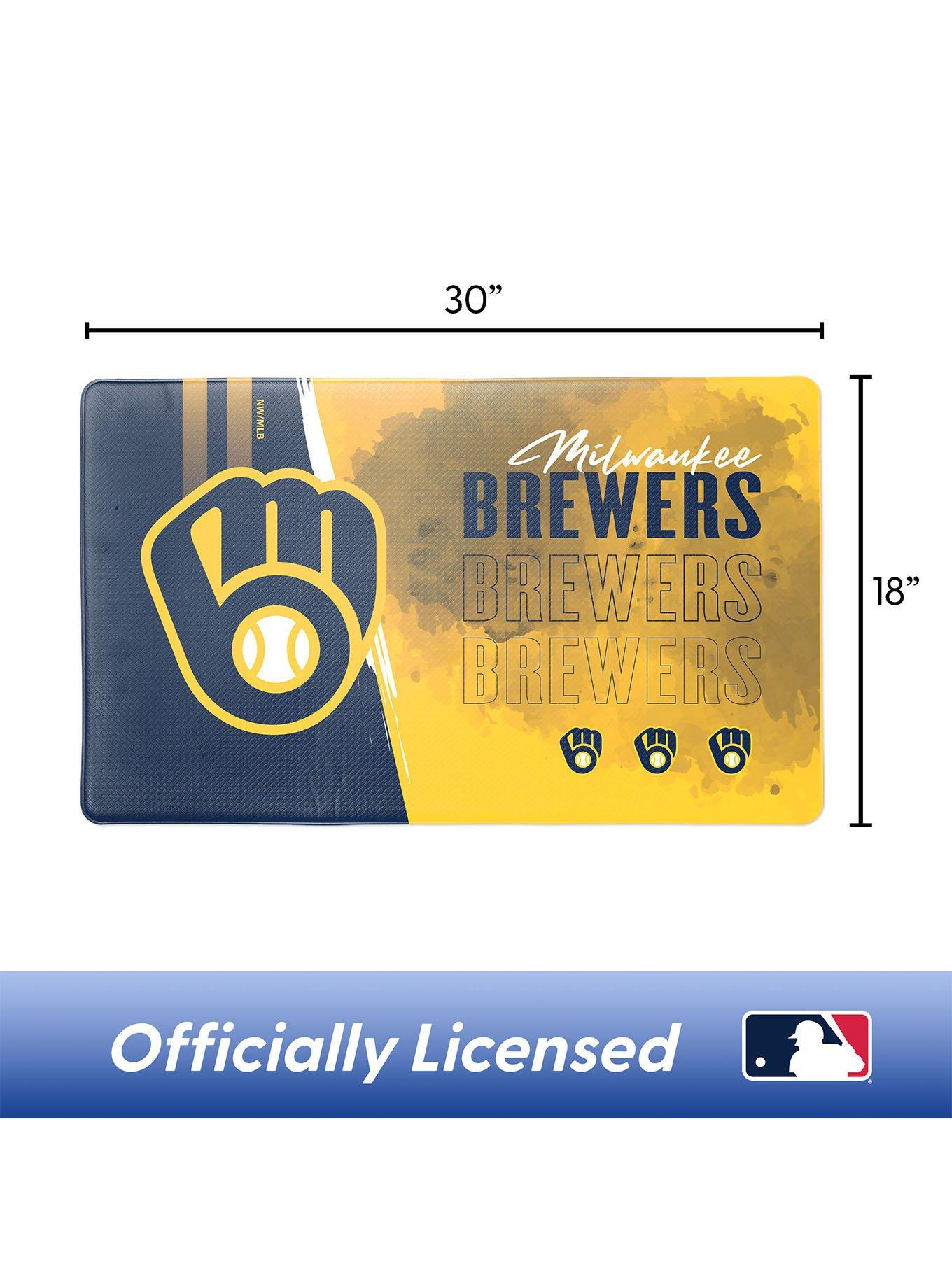 MLB Milwaukee Brewers Painterly Floor Mat, , hi-res