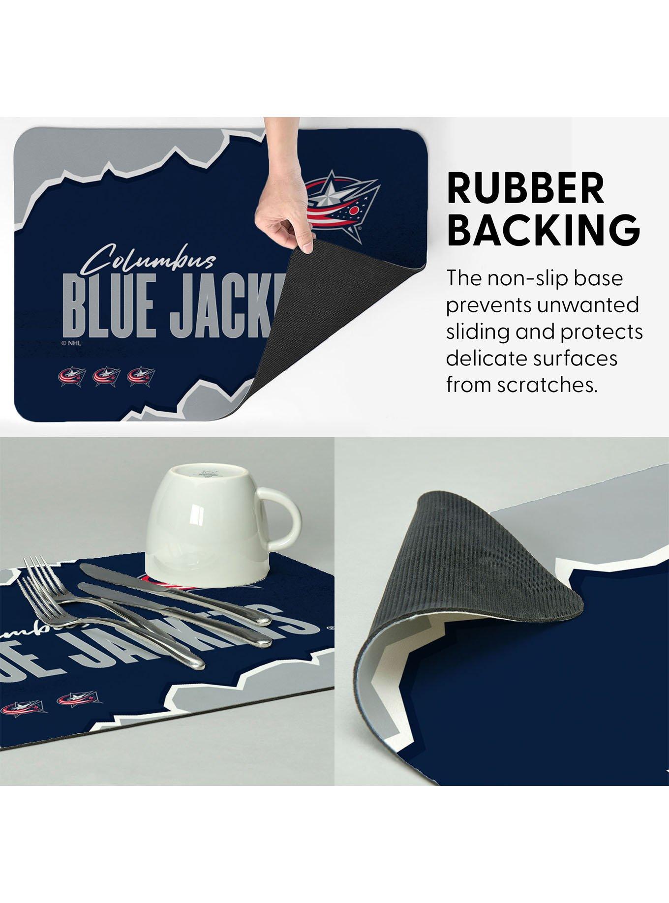 NHL Columbus Blue Jackets Torn Small Mat, , alternate