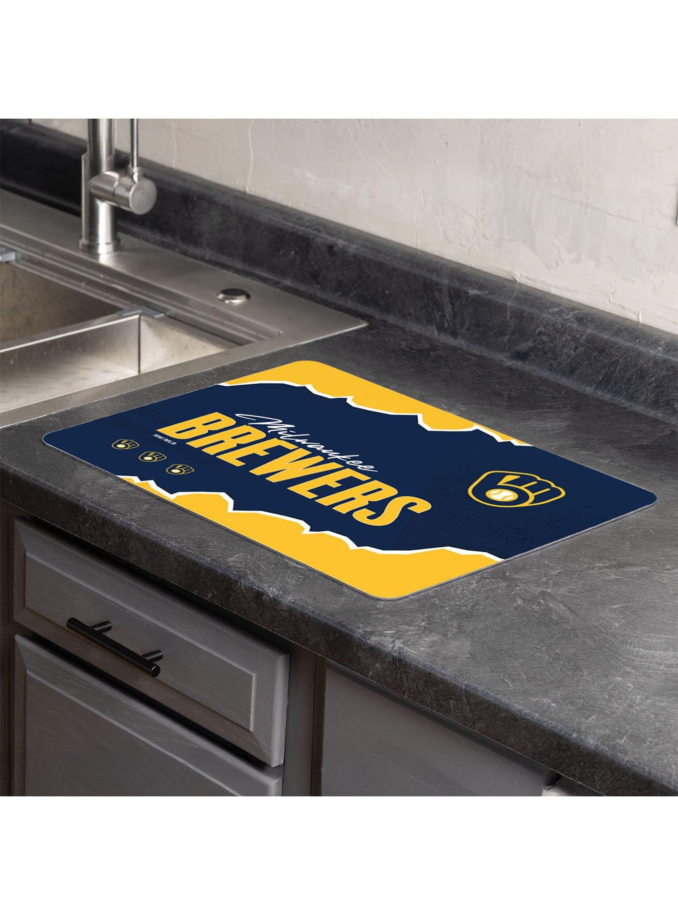 MLB Milwaukee Brewers Torn Small Mat, , hi-res