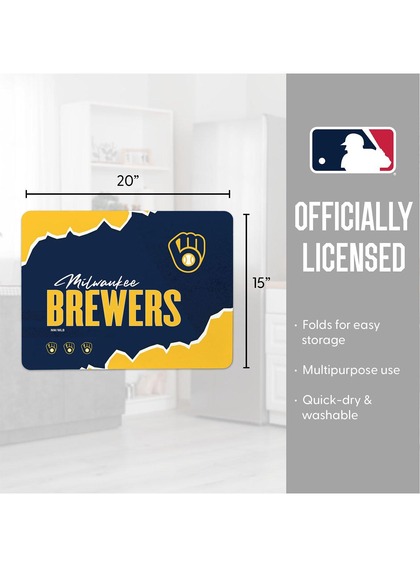 MLB Milwaukee Brewers Torn Small Mat, , alternate - view 3
