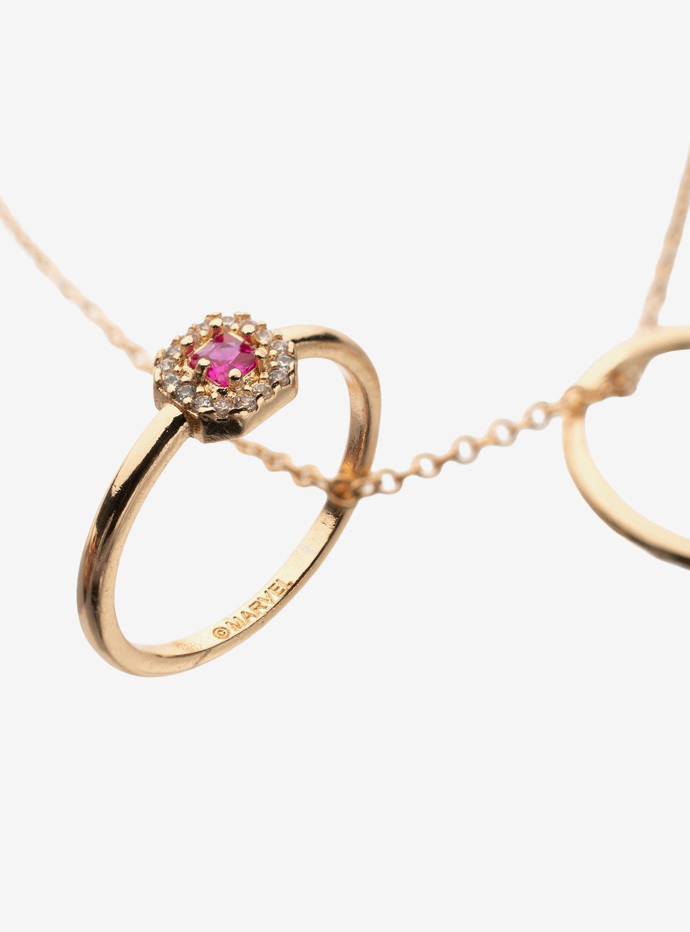 Marvel WandaVision Ring Necklace Set, , alternate - view 3