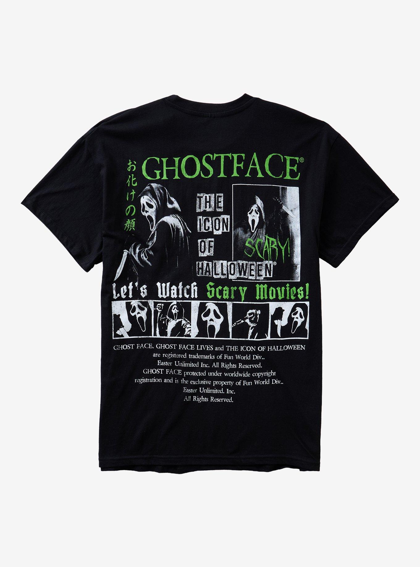 Ghost Face The Face Of Fear Magazine T-Shirt, BLACK, alternate - view 2