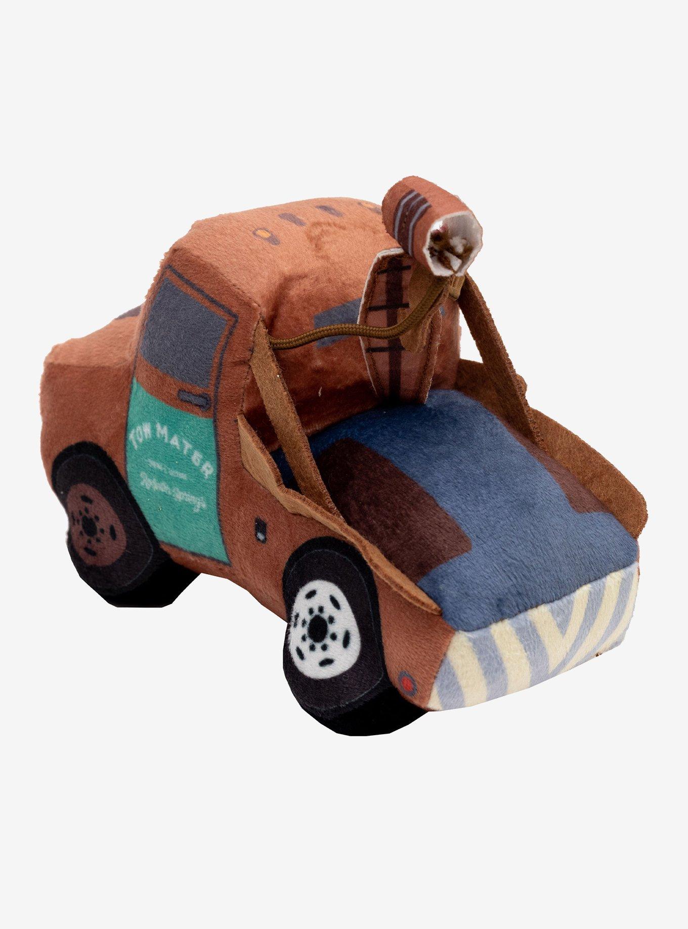 Disney Pixar Cars Lightning McQueen Tow Mater Dog Toy Squeaky Plush 2-Piece Set, , alternate