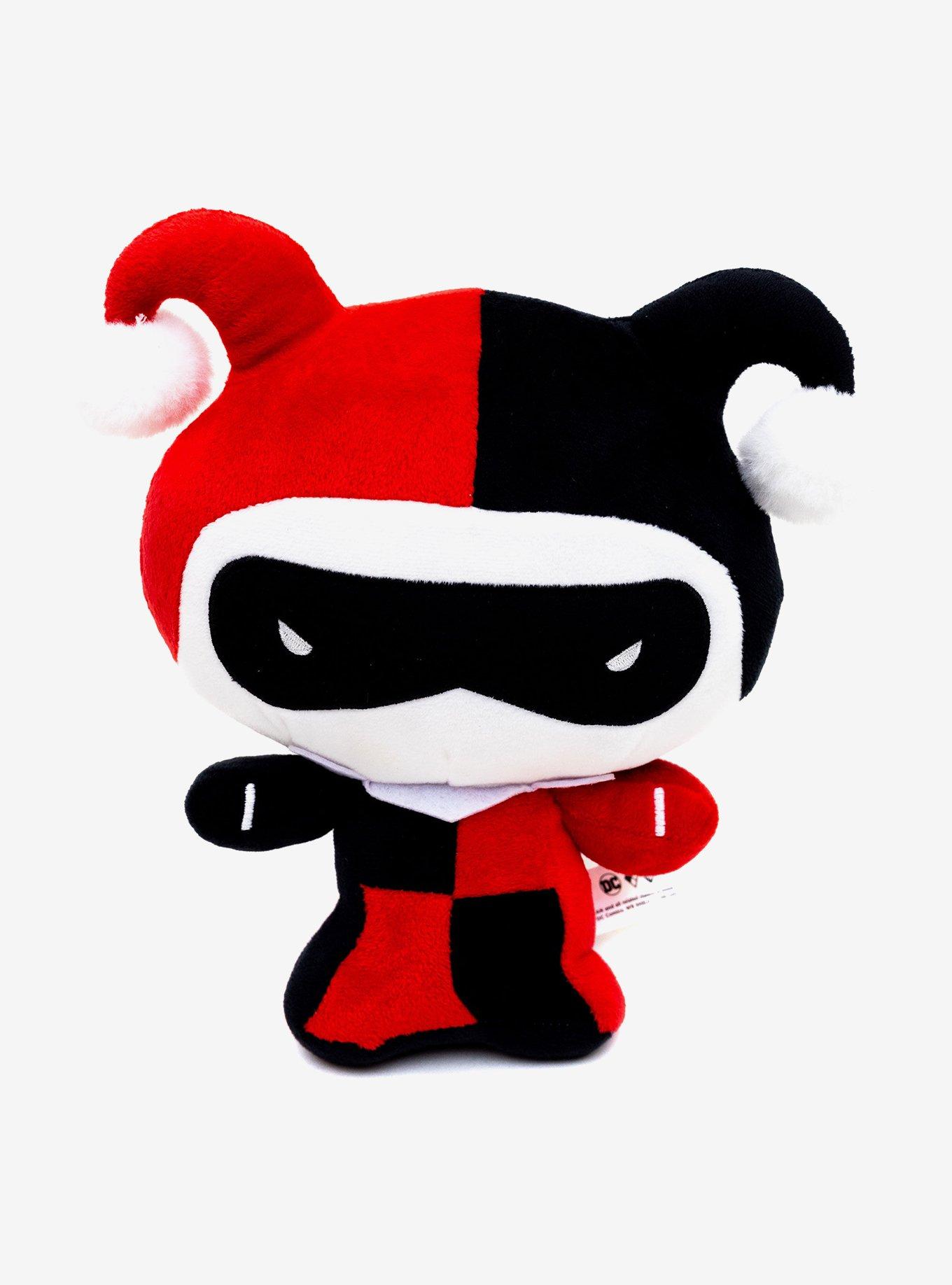 DC Comics Chibi Characters Joker Harley Quinn Dog Toy Squeaky Plush 2-Piece Set, , hi-res
