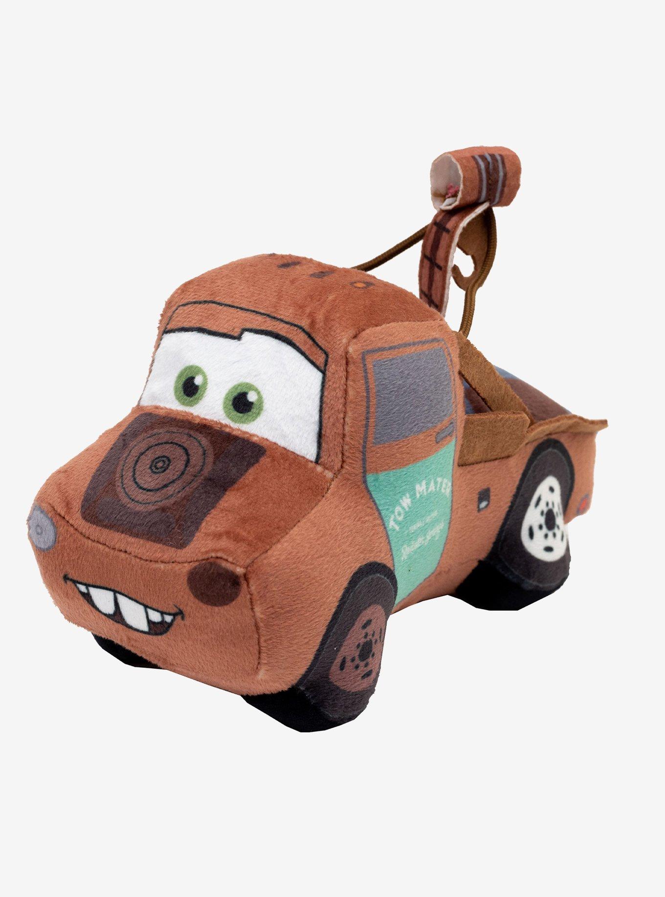 Disney Pixar Cars Lightning McQueen Tow Mater Dog Toy Squeaky Plush 2-Piece Set, , alternate