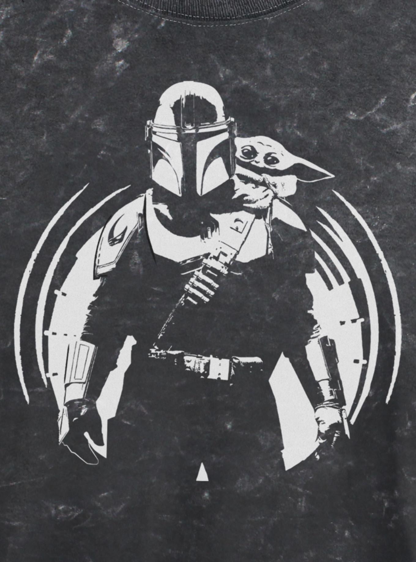 Star Wars The Mandalorian & Grogu Girls Mineral Wash Crop T-Shirt, , hi-res