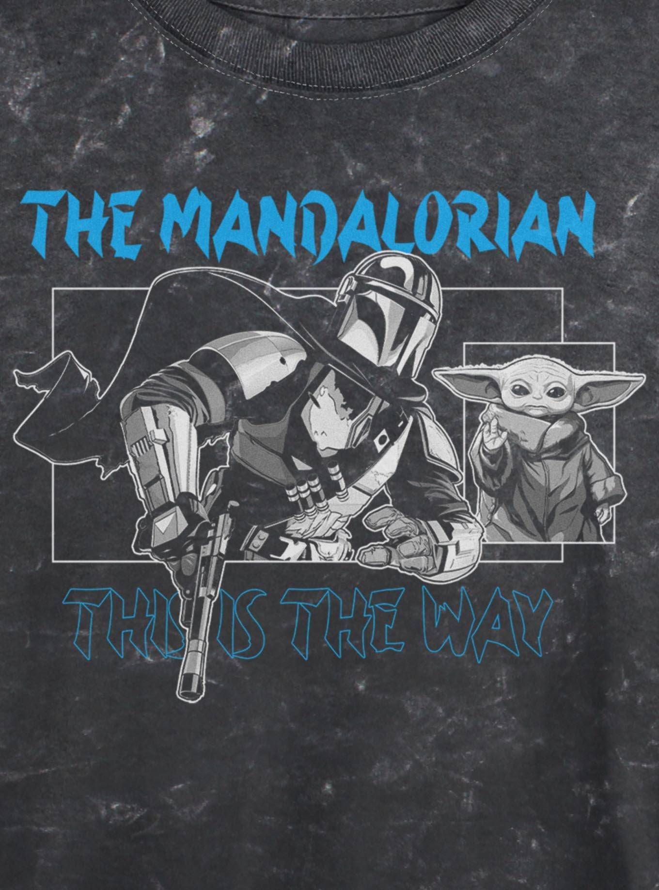 Star Wars The Mandalorian Combat Ready Girls Mineral Wash Crop T-Shirt, , hi-res