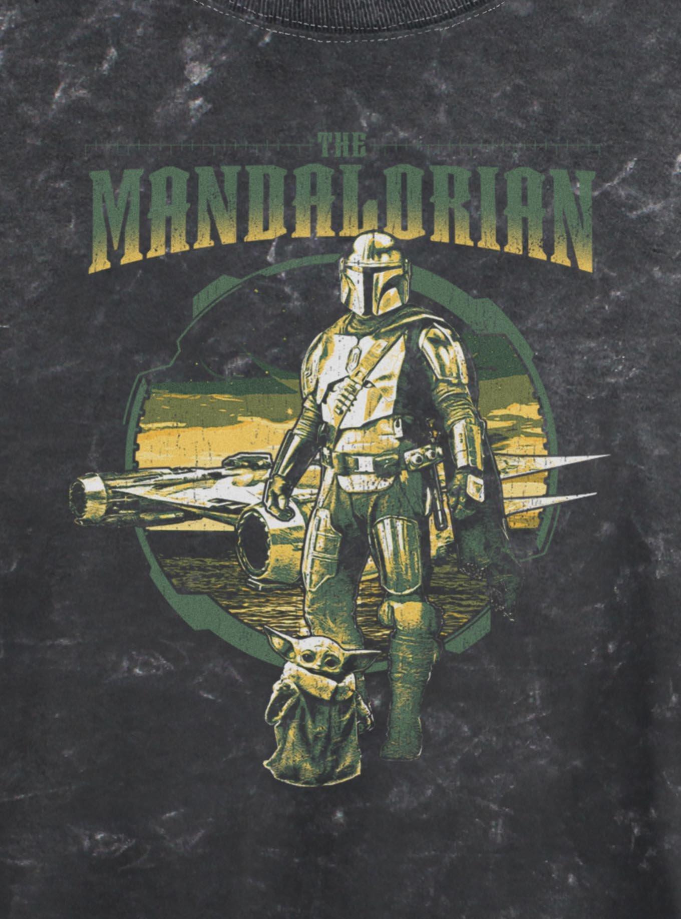 Star Wars The Mandalorian & Grogu Volume Three Girls Mineral Wash Crop T-Shirt, , hi-res